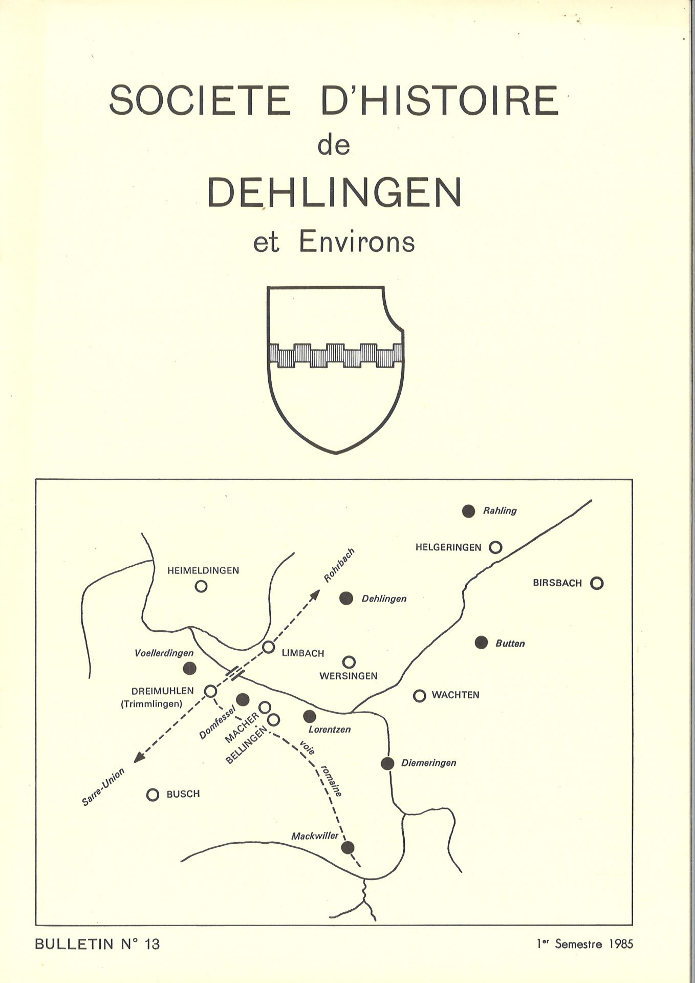 Bulletin de la Société d'Histoire de Dehlingen et Environs