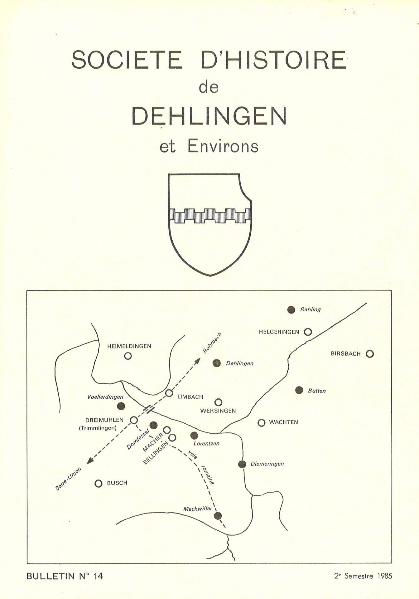 Bulletin de la Société d'Histoire de Dehlingen et Environs