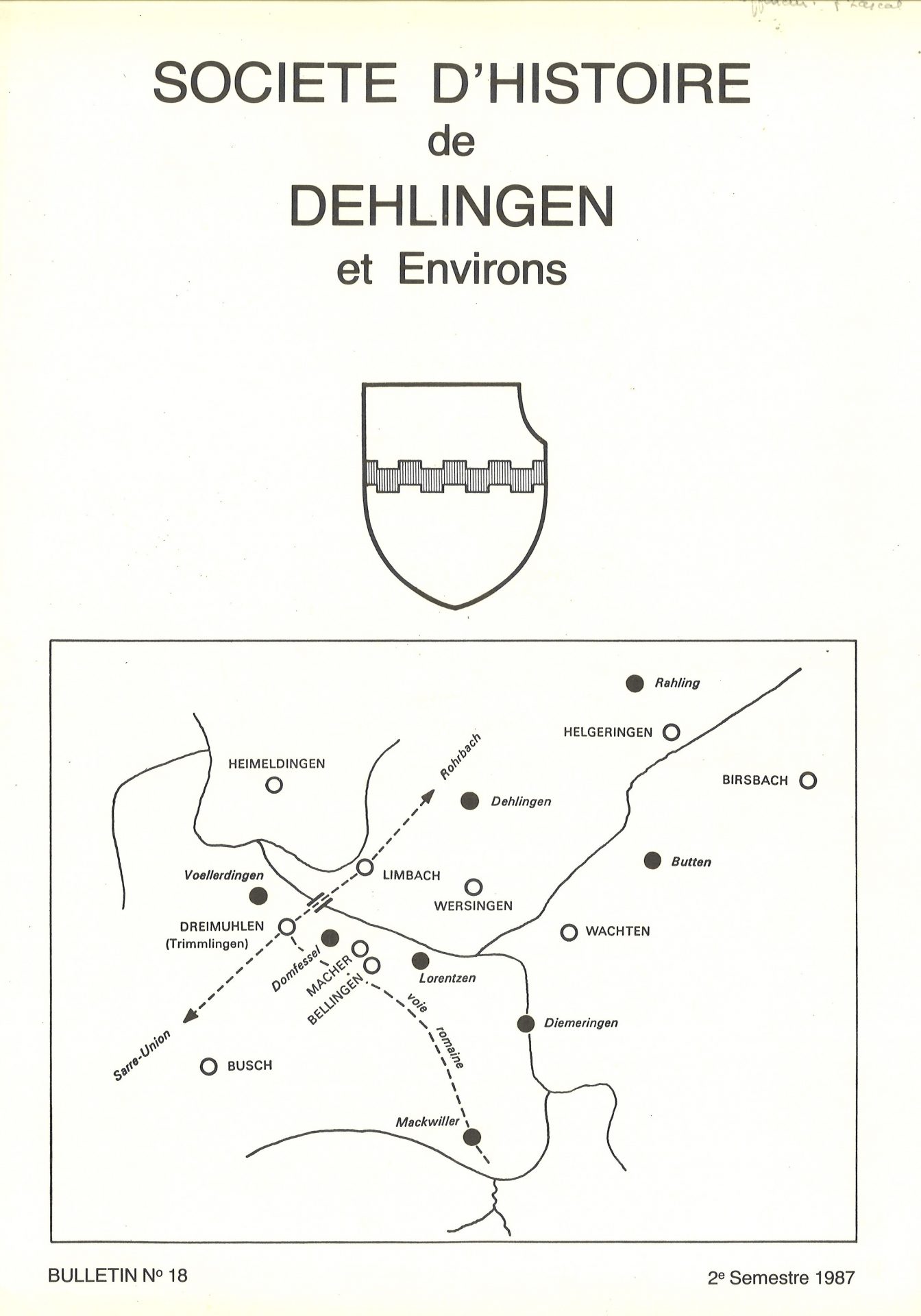 Bulletin de la Société d'Histoire de Dehlingen et Environs