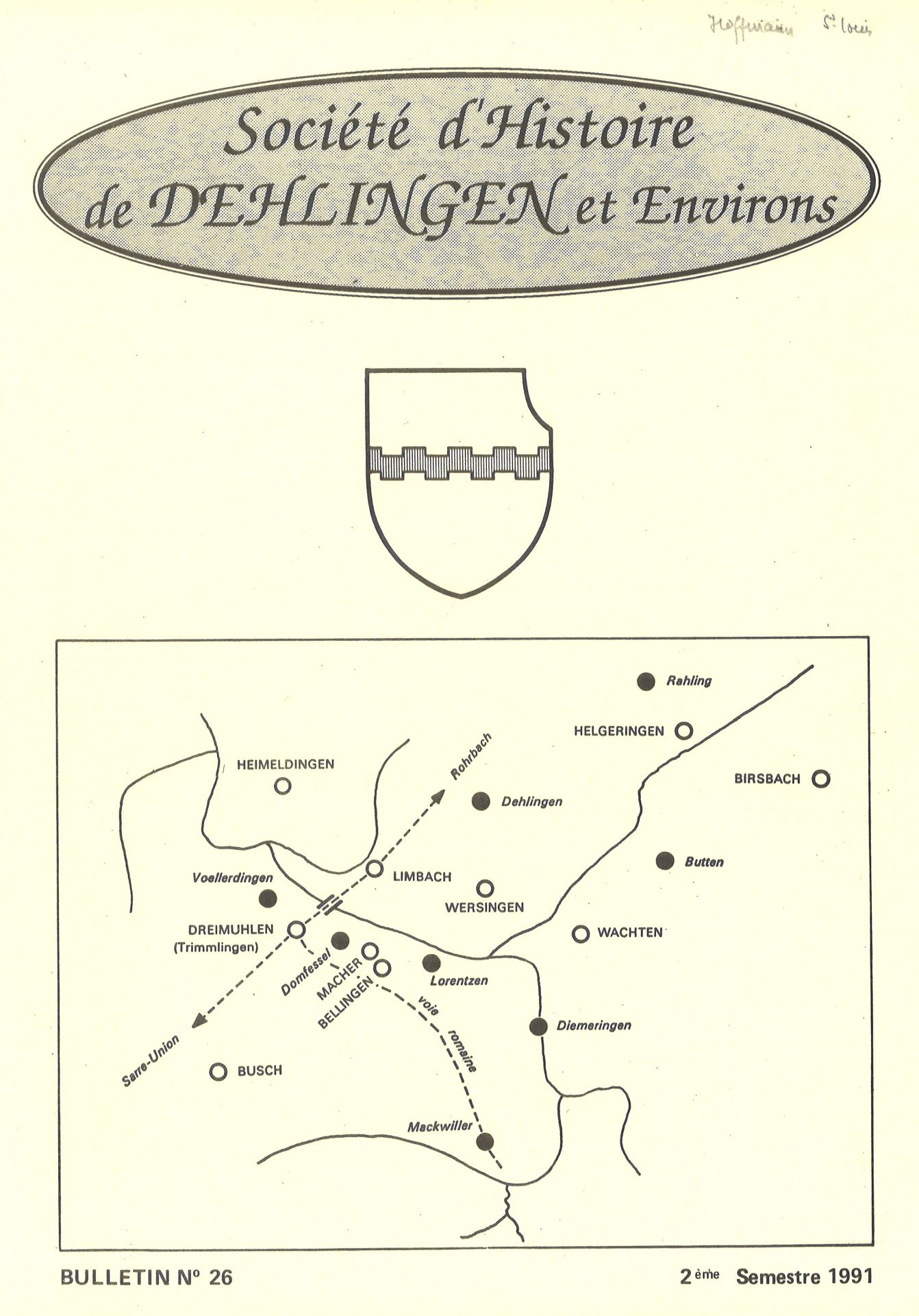 Bulletin de la Société d'Histoire de Dehlingen et Environs