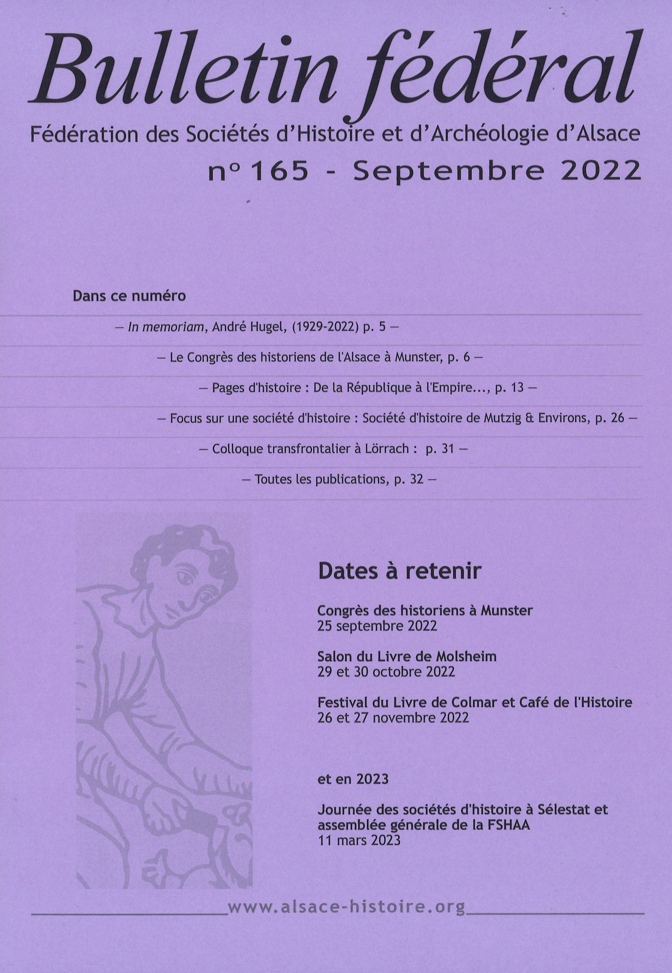 Bulletin fédéral de la Fédération des Sociétés d'Histoire et d'Archéologie d'Alsace