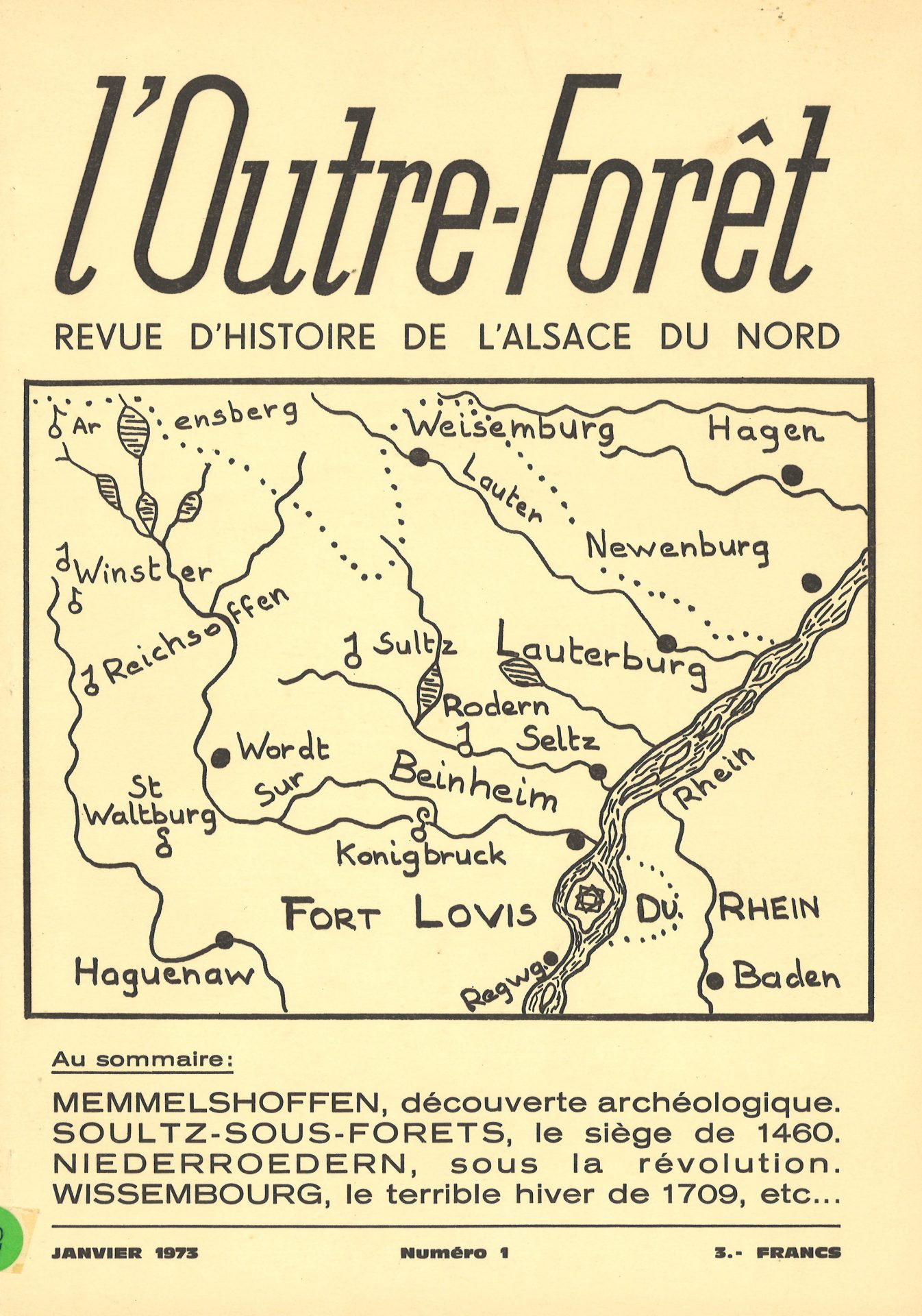 l'Outre-Forêt - Revue d'Histoire de l'Alsace du Nord