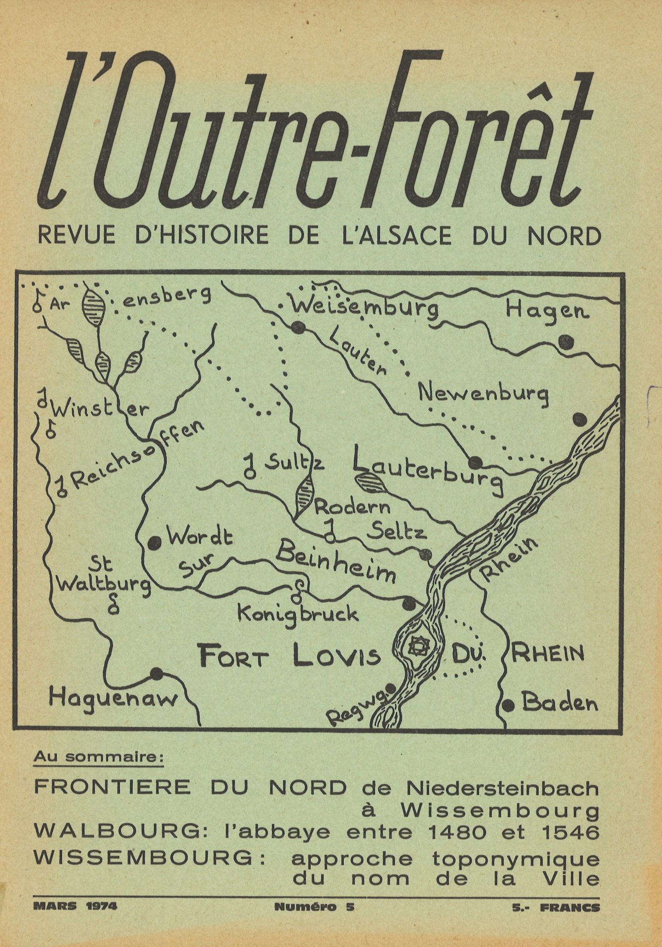 l'Outre-Forêt - Revue d'Histoire de l'Alsace du Nord