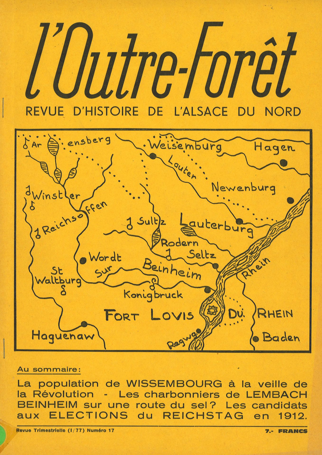 l'Outre-Forêt - Revue d'Histoire de l'Alsace du Nord