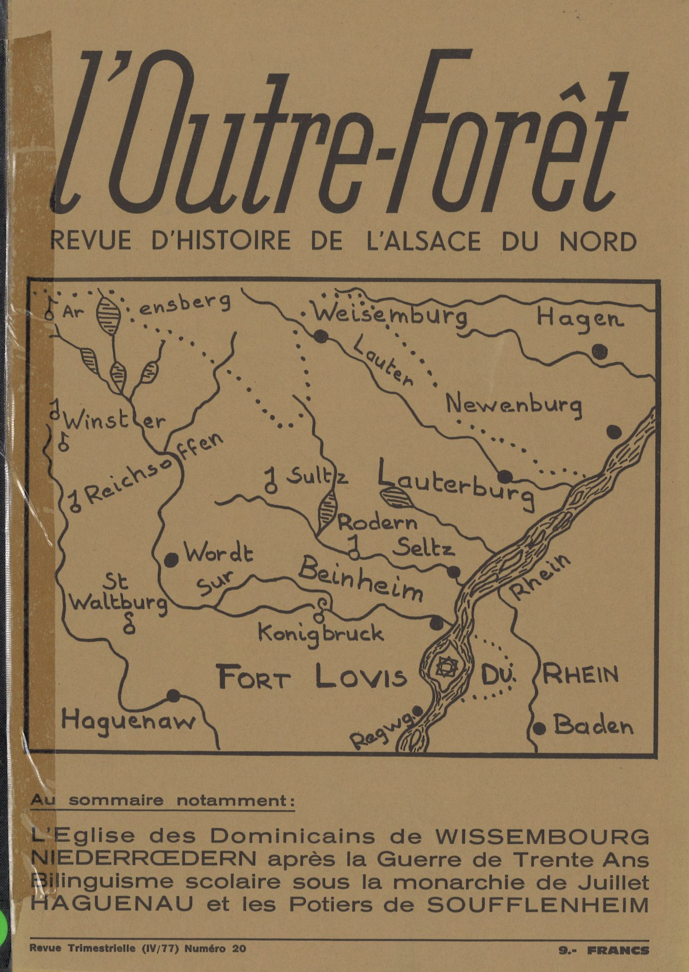l'Outre-Forêt - Revue d'Histoire de l'Alsace du Nord