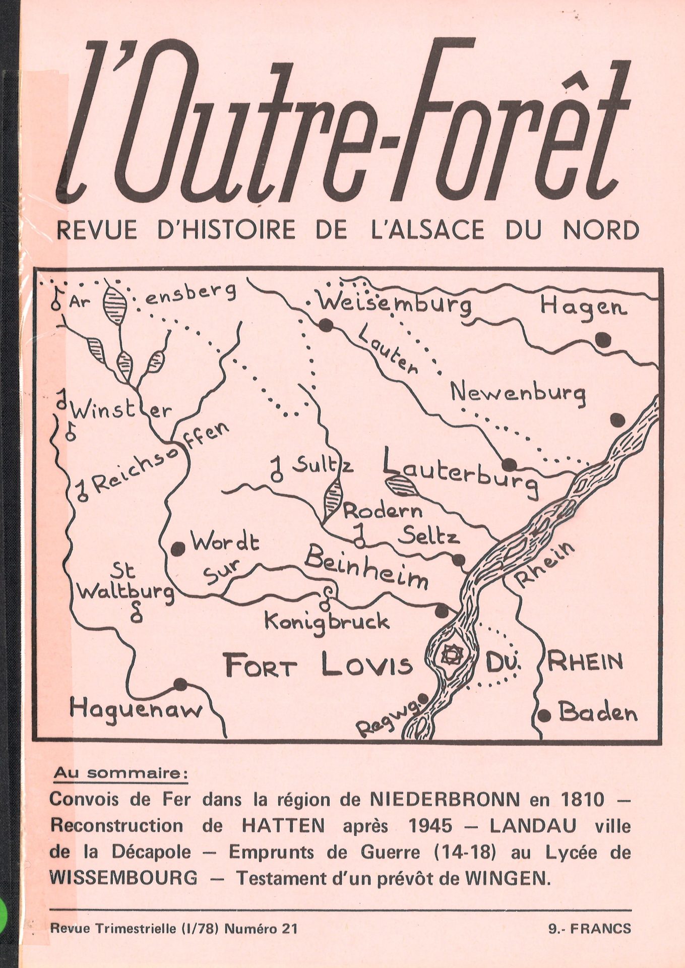 l'Outre-Forêt - Revue d'Histoire de l'Alsace du Nord