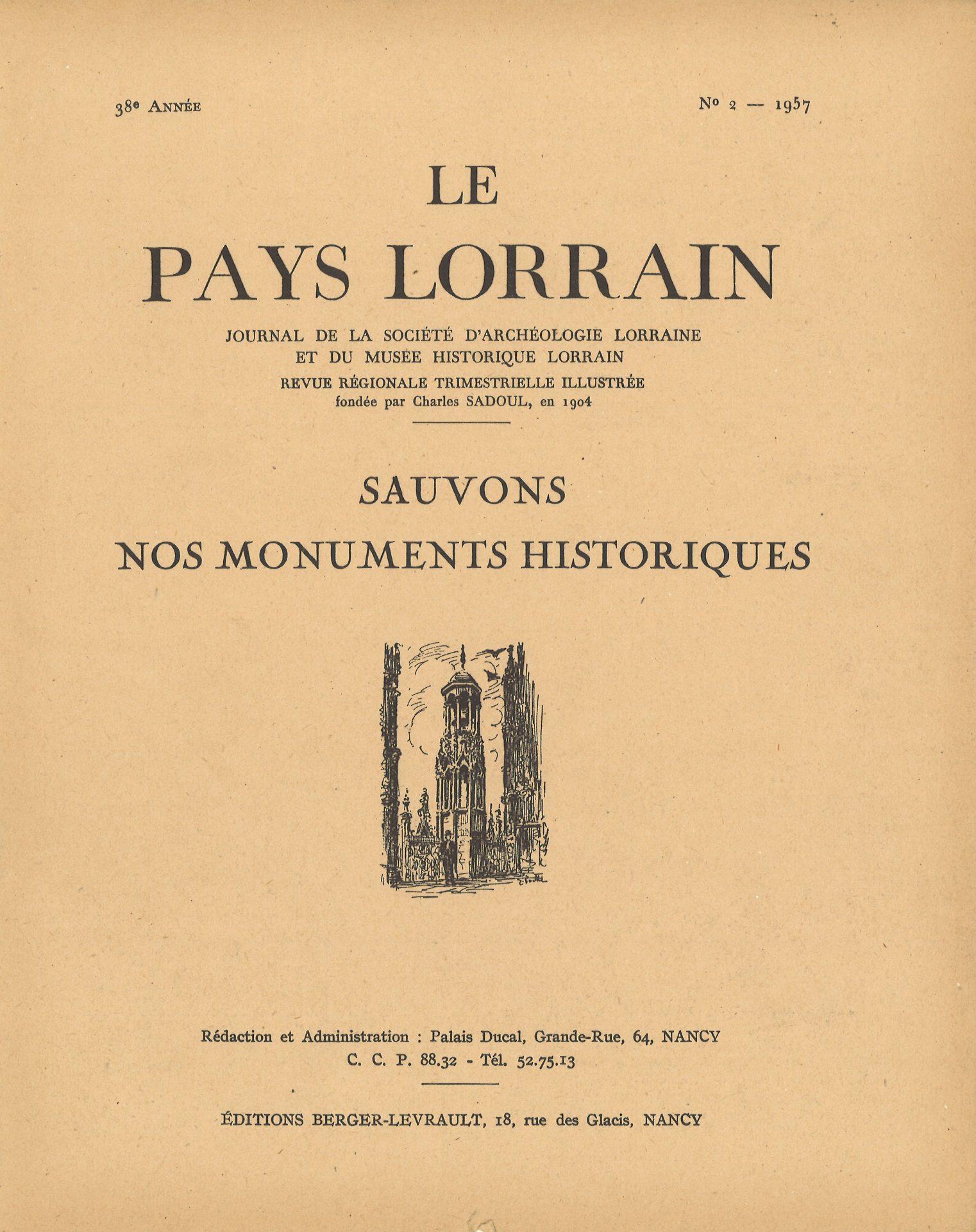 Le Pays Lorrain - Sauvons nos monuments historiques