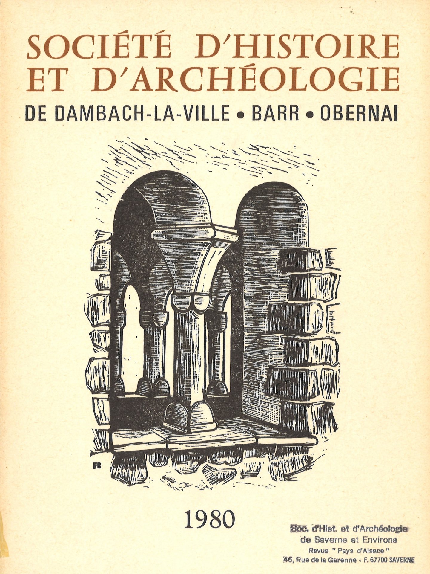 Société d’histoire et d’archéologie de Dambach-la-Ville, Barr, Obernai