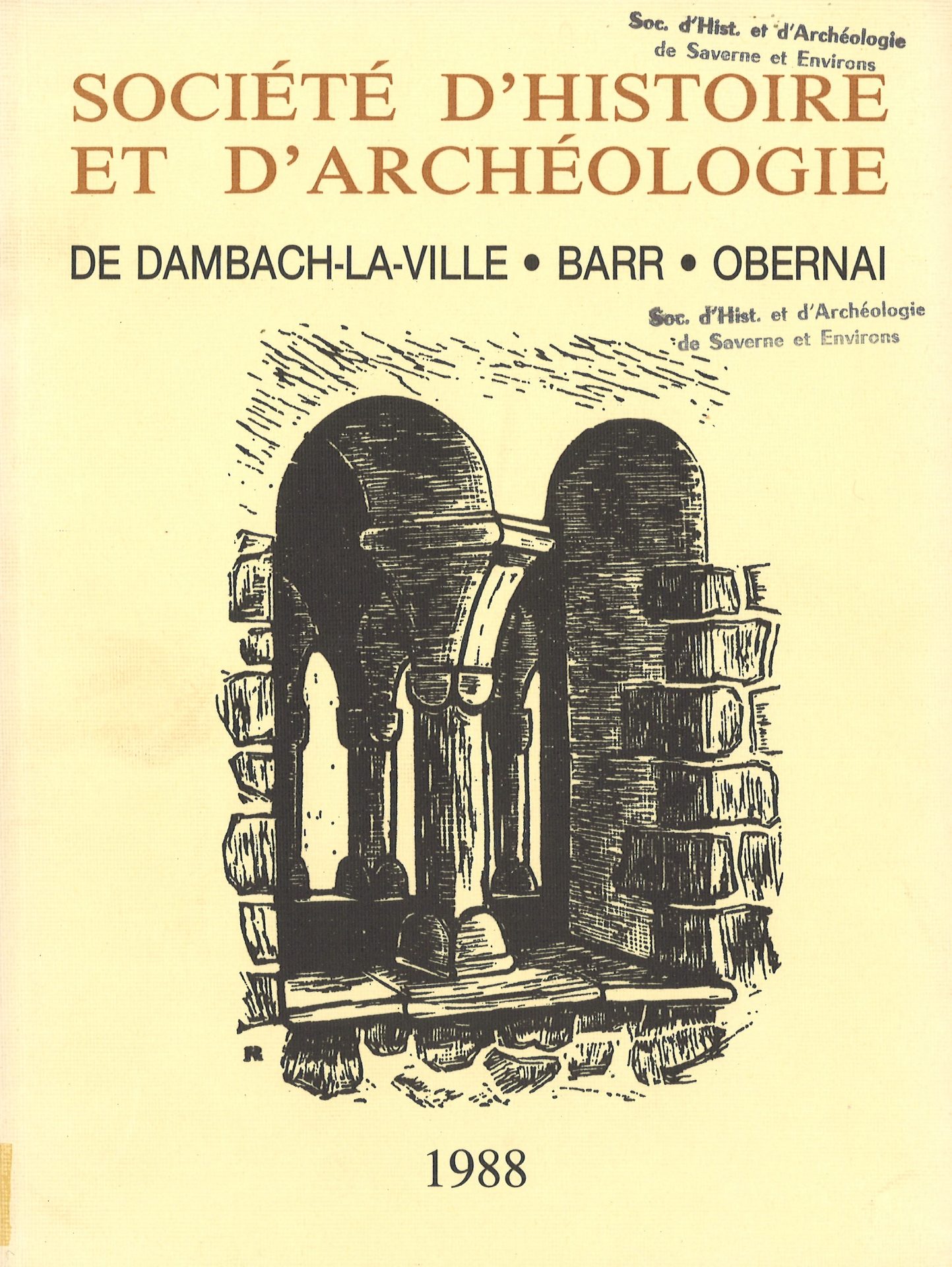 Société d’histoire et d’archéologie de Dambach-la-Ville, Barr, Obernai