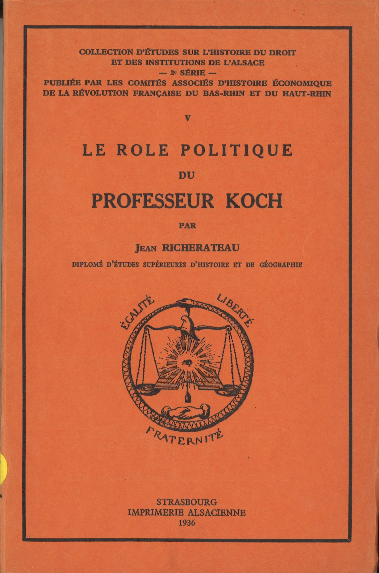 Le rôle politique du professeur Koch