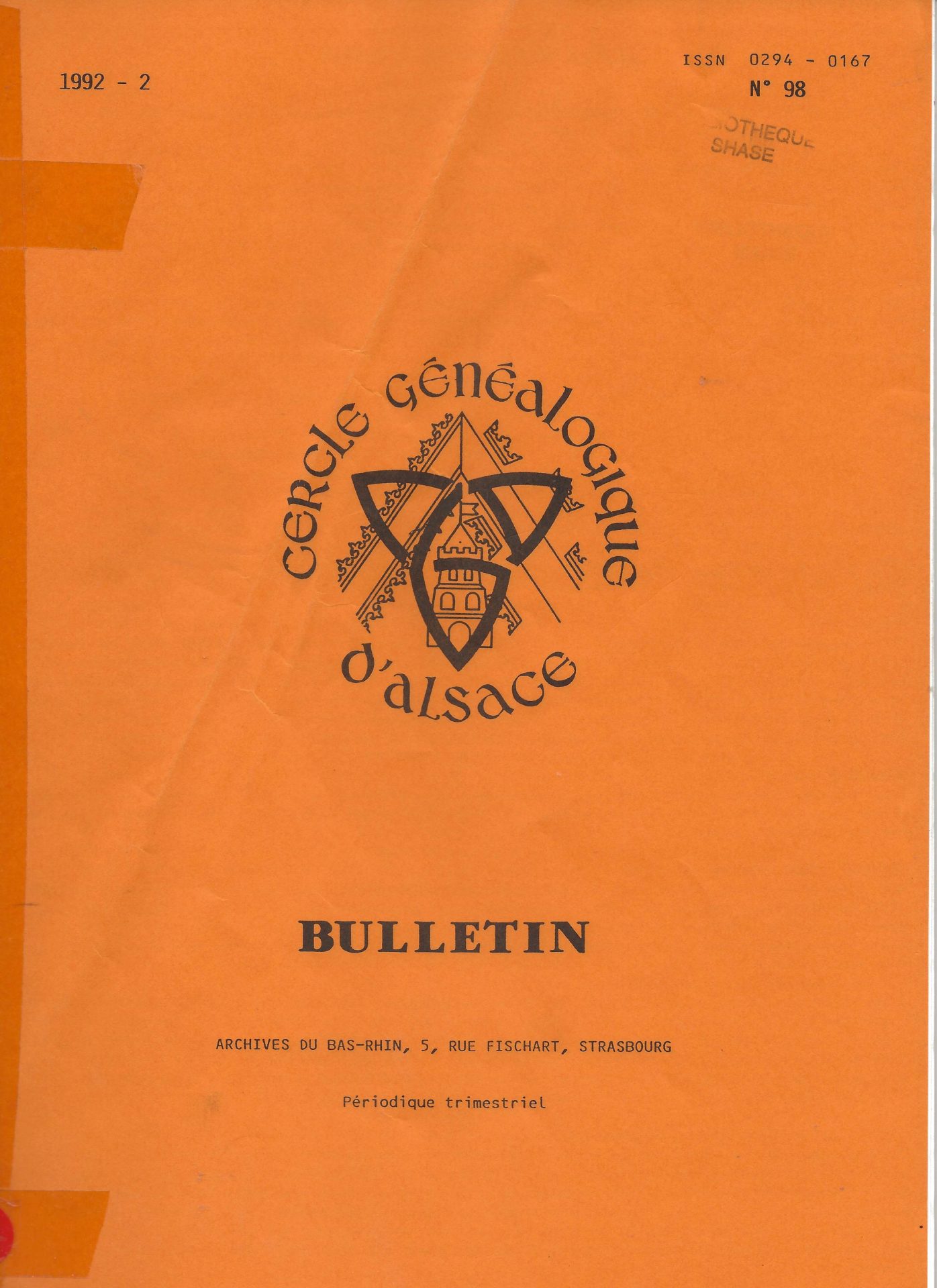 Bulletin du Cercle Généalogique d'Alsace