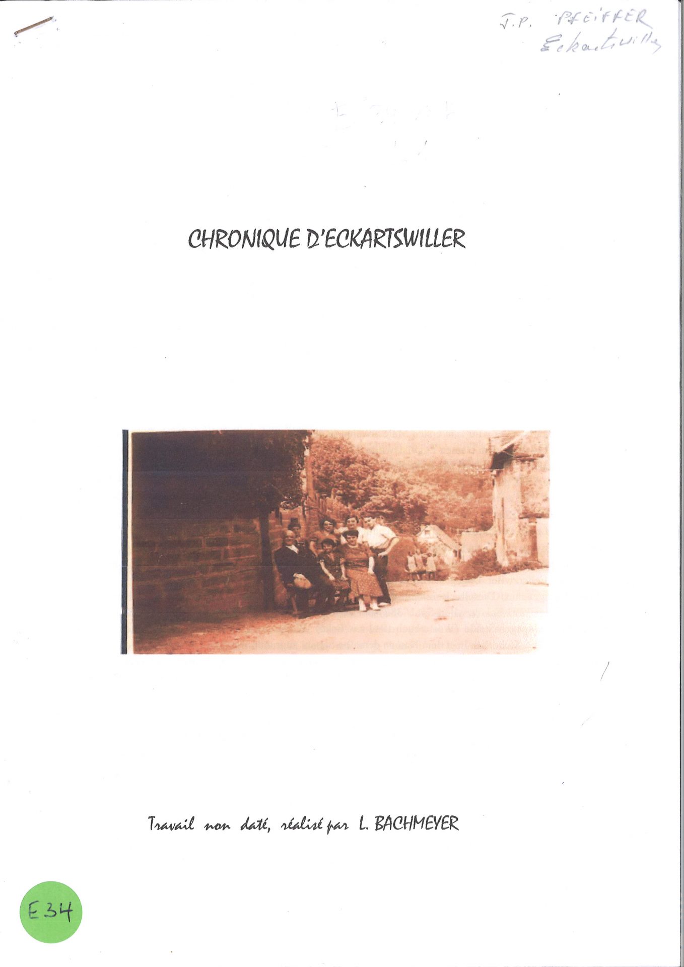 Chronique d'Eckartswiller