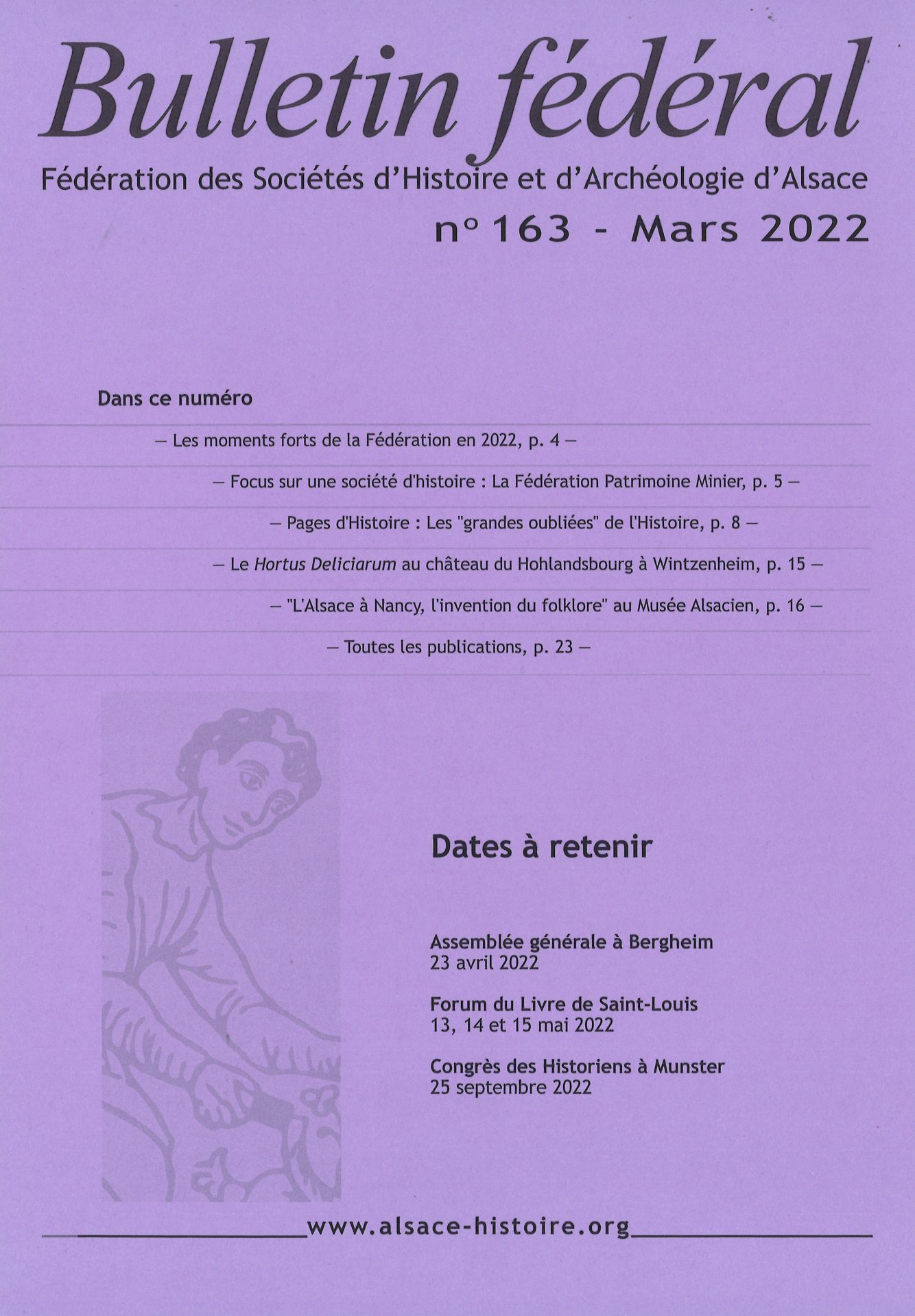 Bulletin fédéral de la Fédération des Sociétés d'Histoire et d'Archéologie d'Alsace