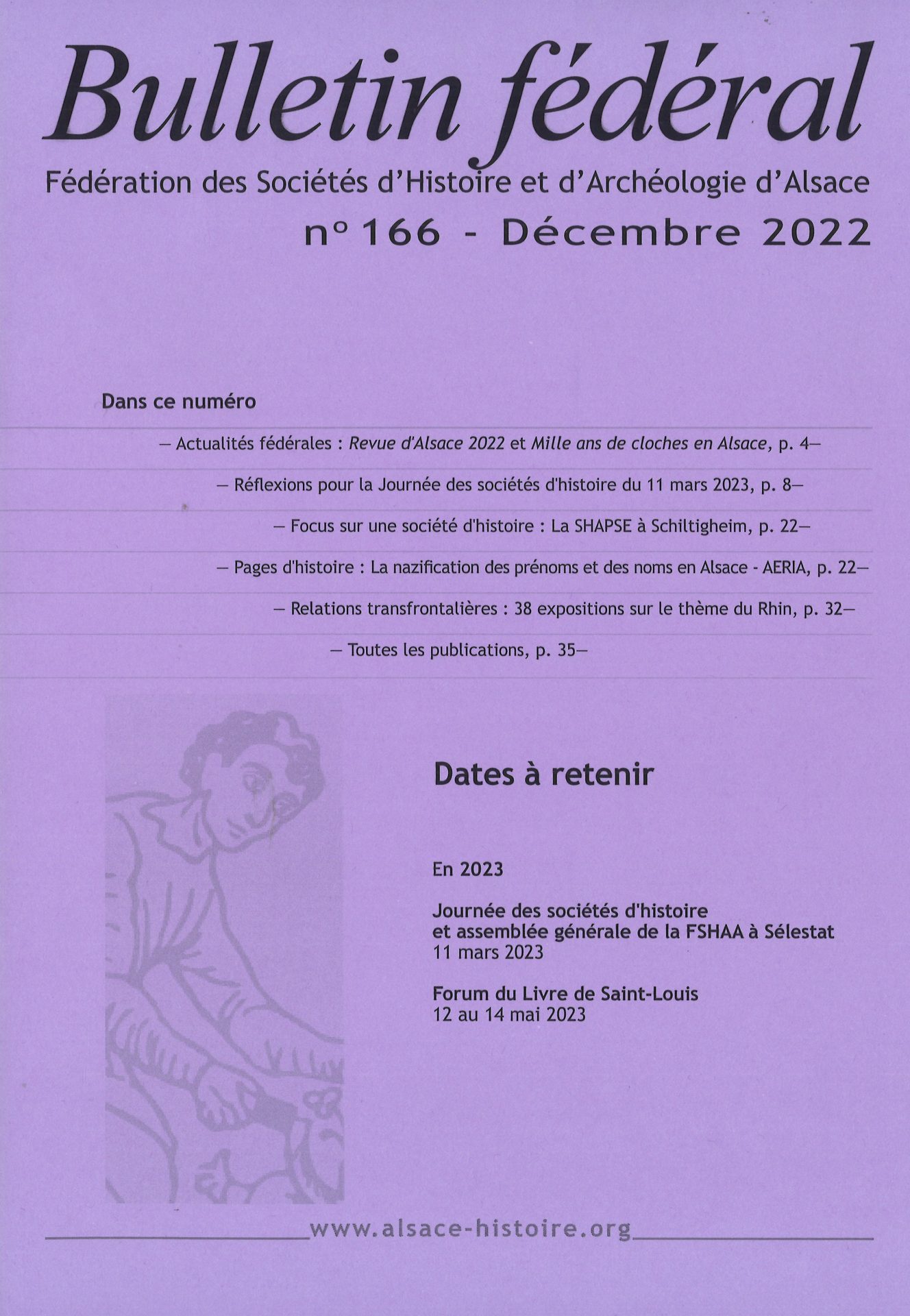 Bulletin fédéral de la Fédération des Sociétés d'Histoire et d'Archéologie d'Alsace