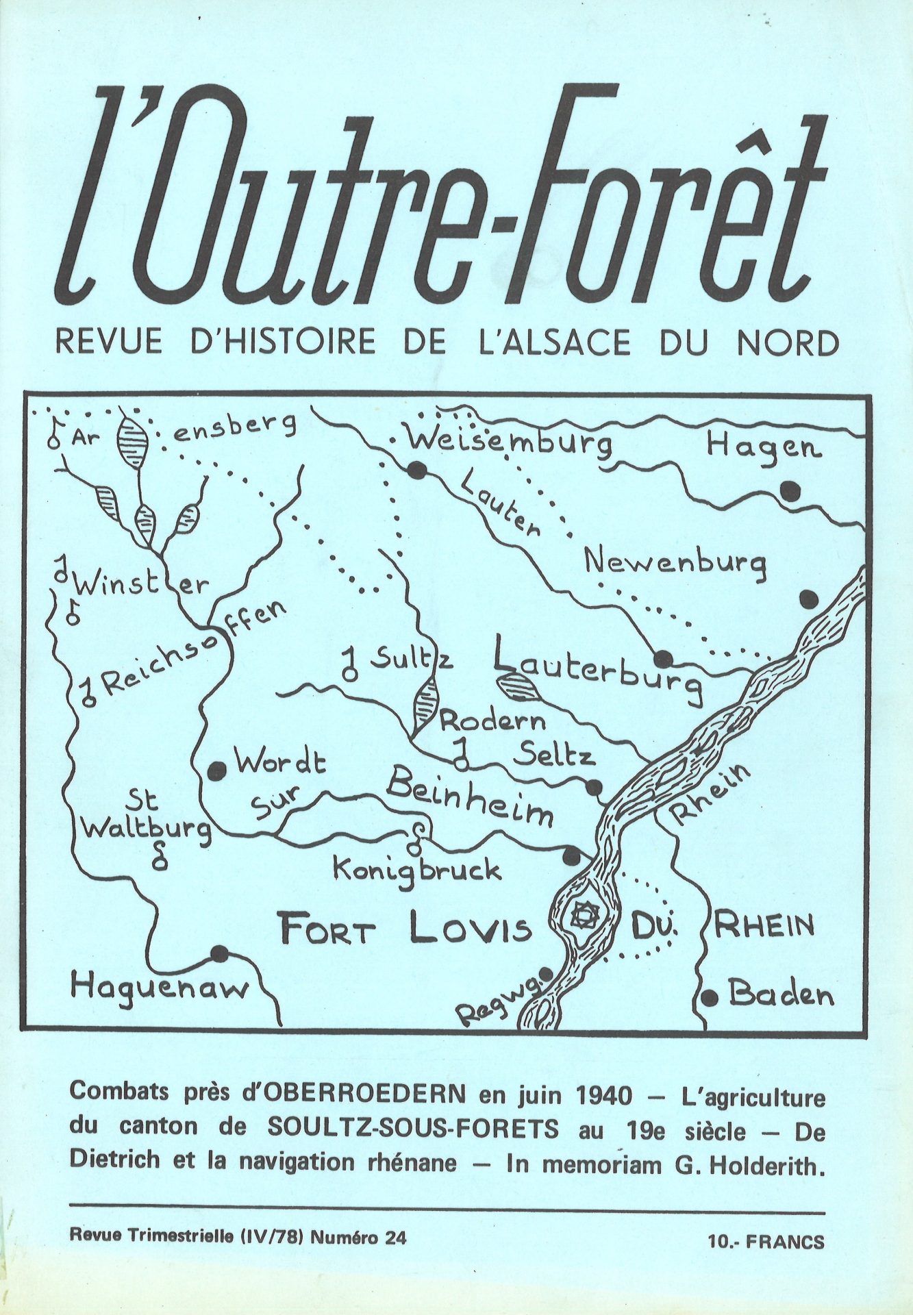 l'Outre-Forêt - Revue d'Histoire de l'Alsace du Nord