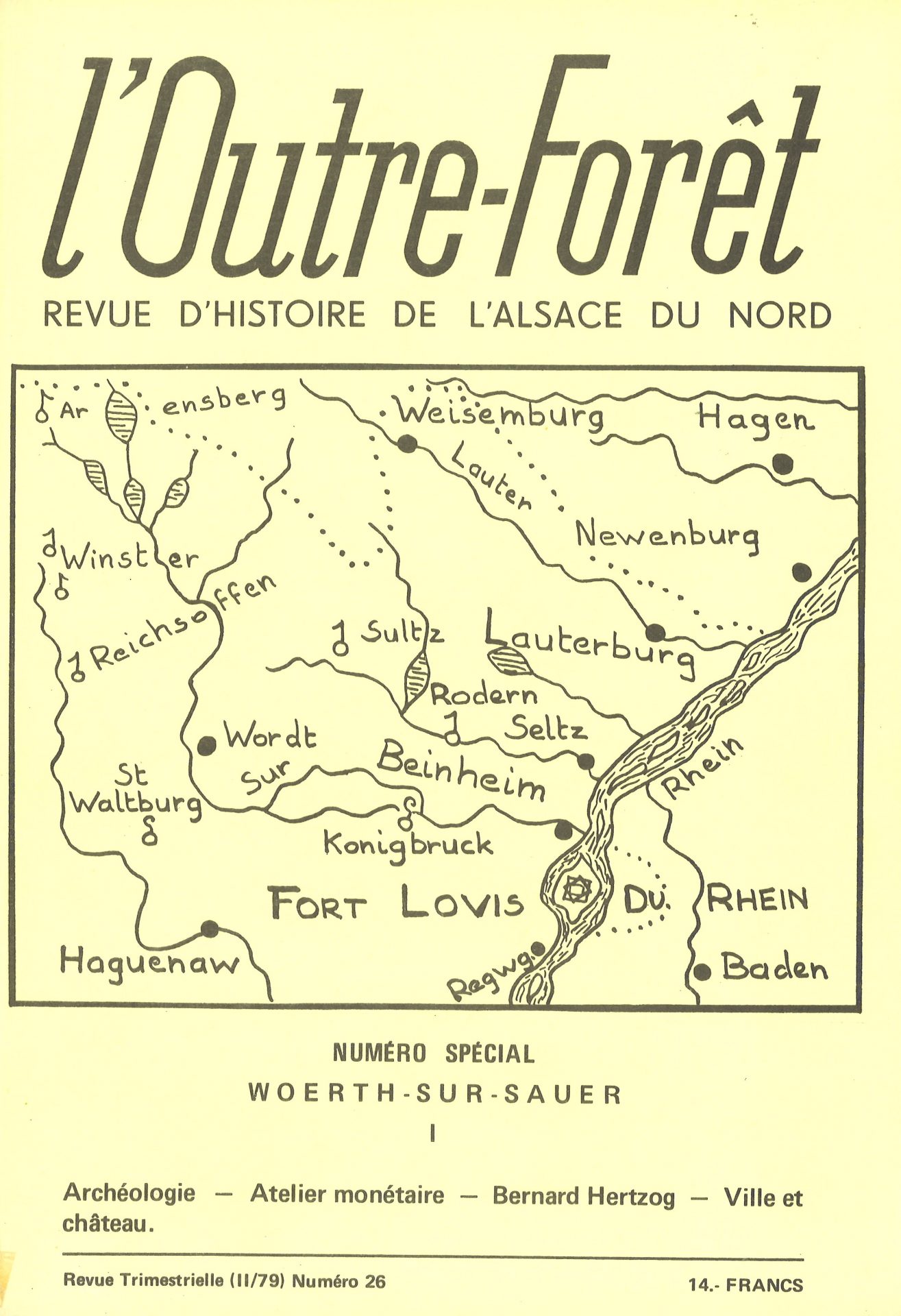 l'Outre-Forêt - Revue d'Histoire de l'Alsace du Nord - spécial Woerth-sur-Sauer (I)