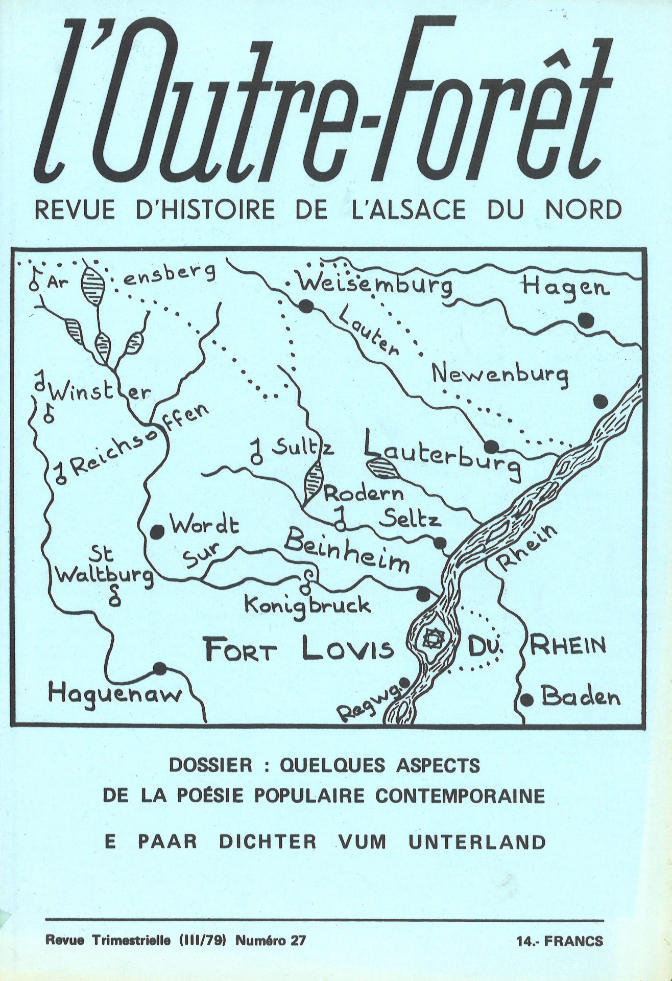 l'Outre-Forêt - Revue d'Histoire de l'Alsace du Nord