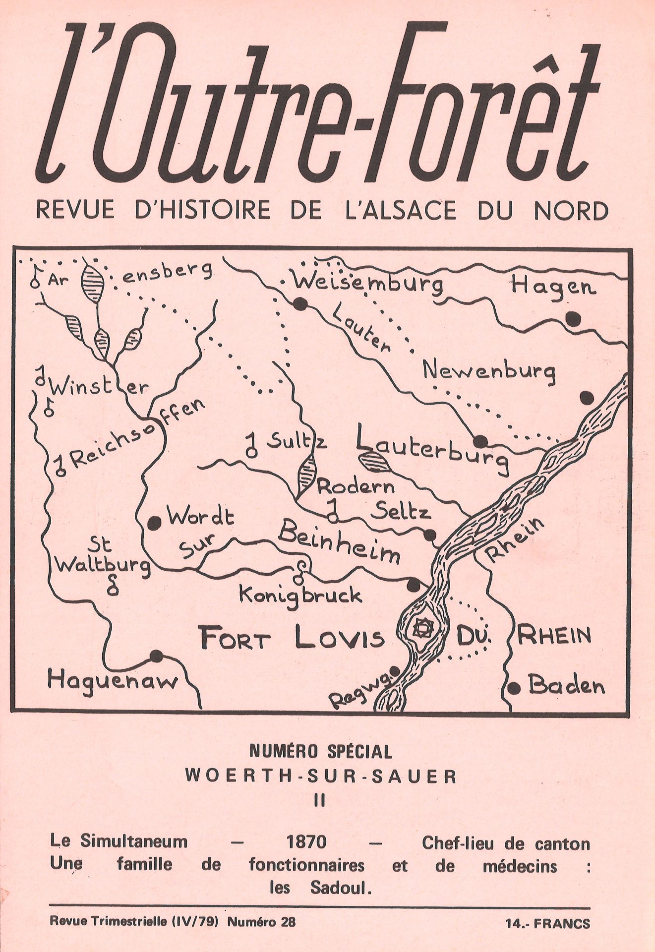 L'Outre-Forêt - Revue d'Histoire de l'Alsace du Nord - spécial Woerth-sur-Sauer (II)
