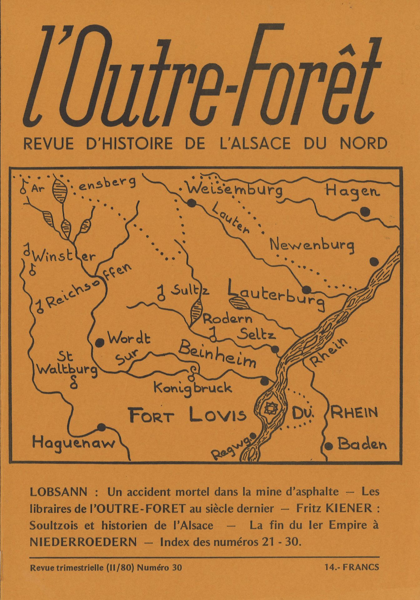 l'Outre-Forêt - Revue d'Histoire de l'Alsace du Nord