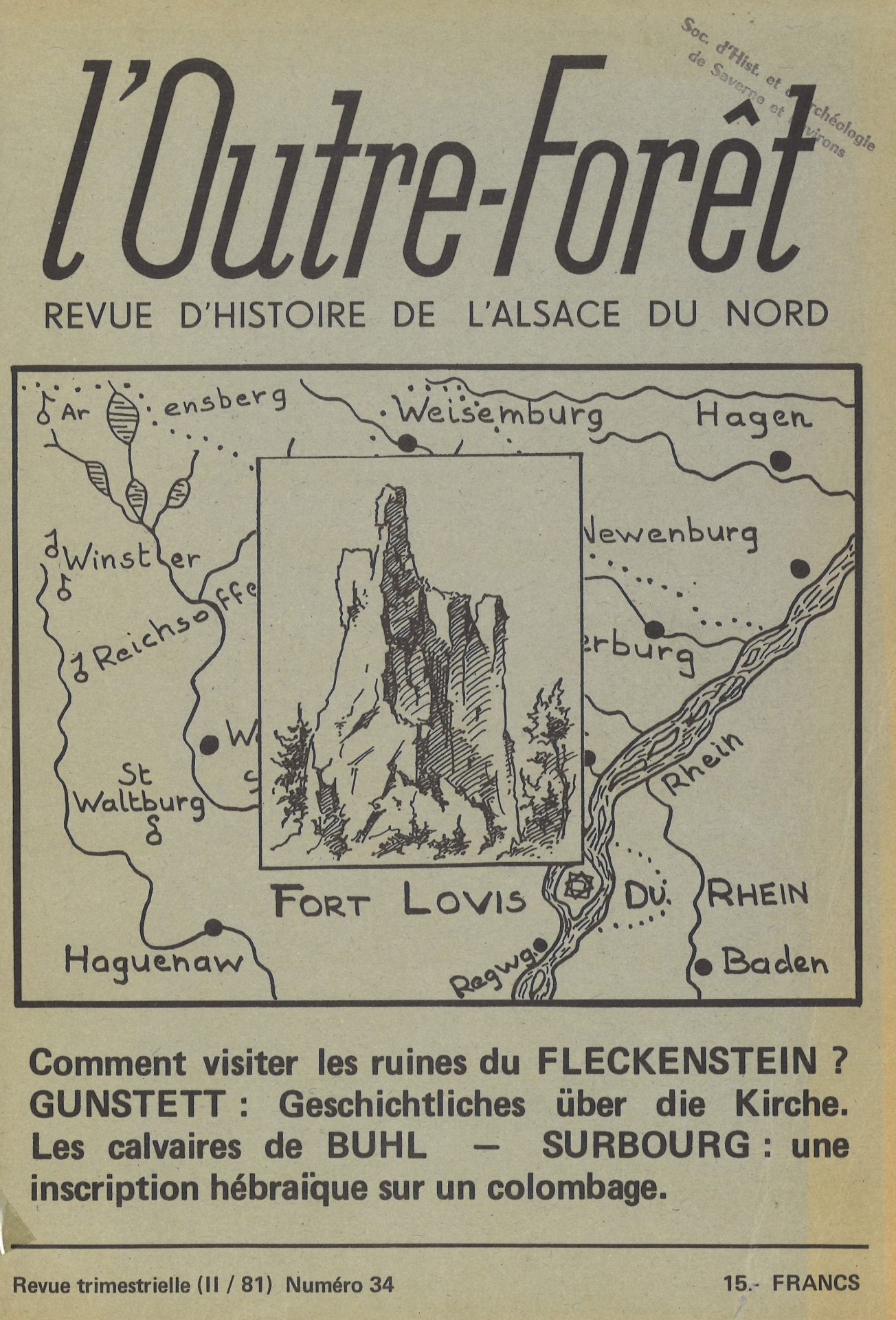 l'Outre-Forêt - Revue d'Histoire de l'Alsace du Nord