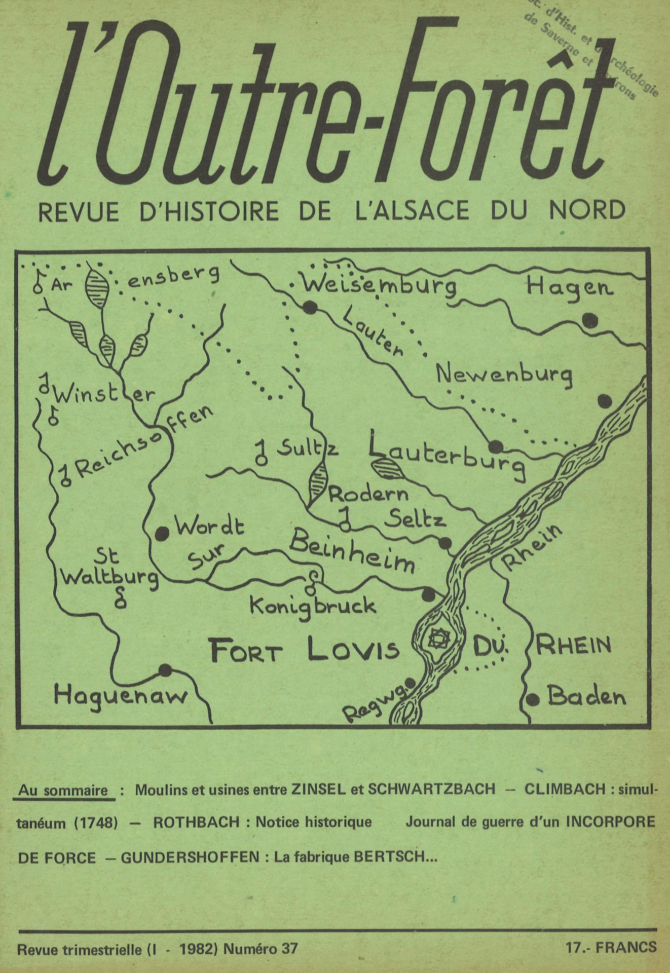 l'Outre-Forêt - Revue d'Histoire de l'Alsace du Nord