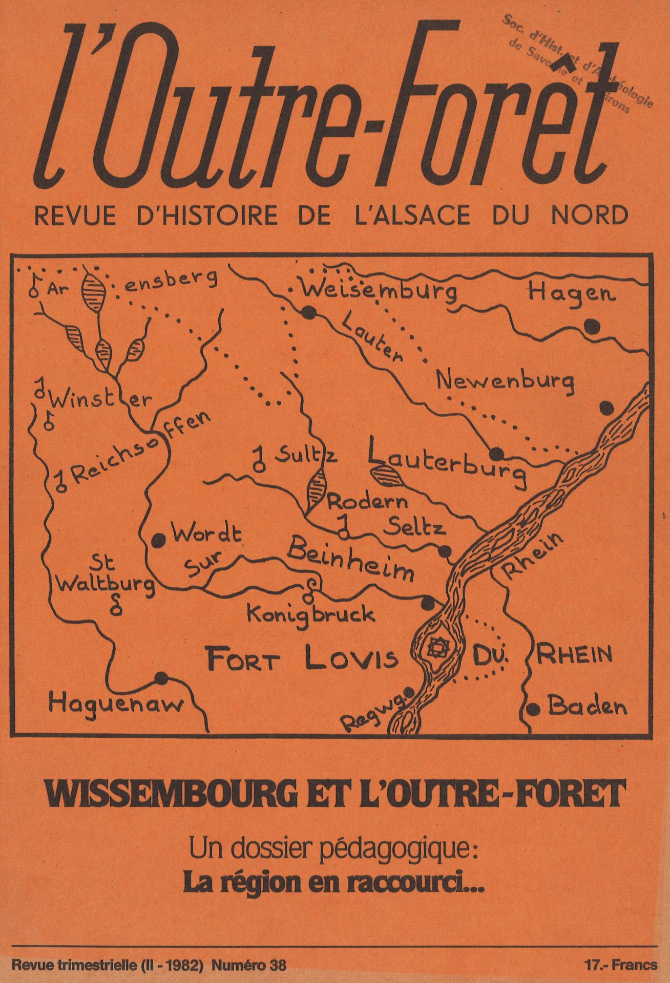 l'Outre-Forêt - Revue d'Histoire de l'Alsace du Nord - Wissembourg et l'Outre-Forêt
