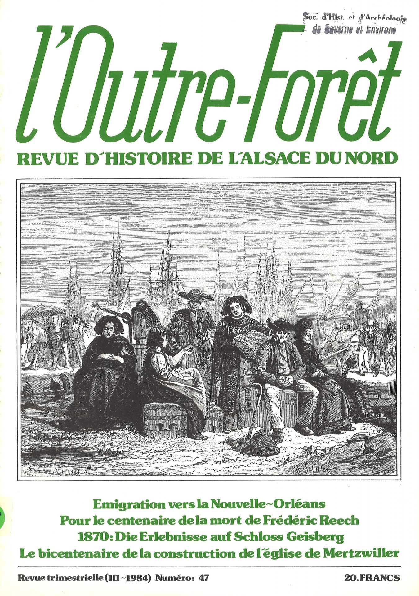 l'Outre-Forêt - Revue d'Histoire de l'Alsace du Nord