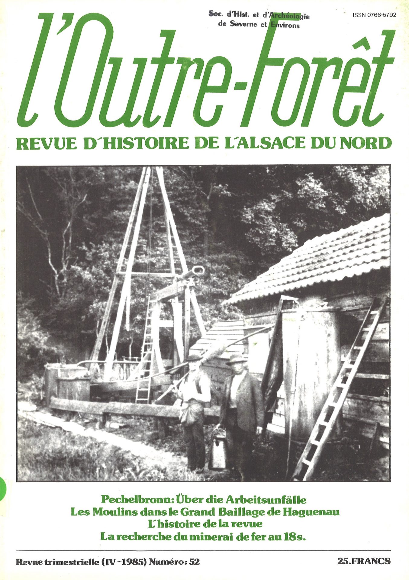 l'Outre-Forêt - Revue d'Histoire de l'Alsace du Nord