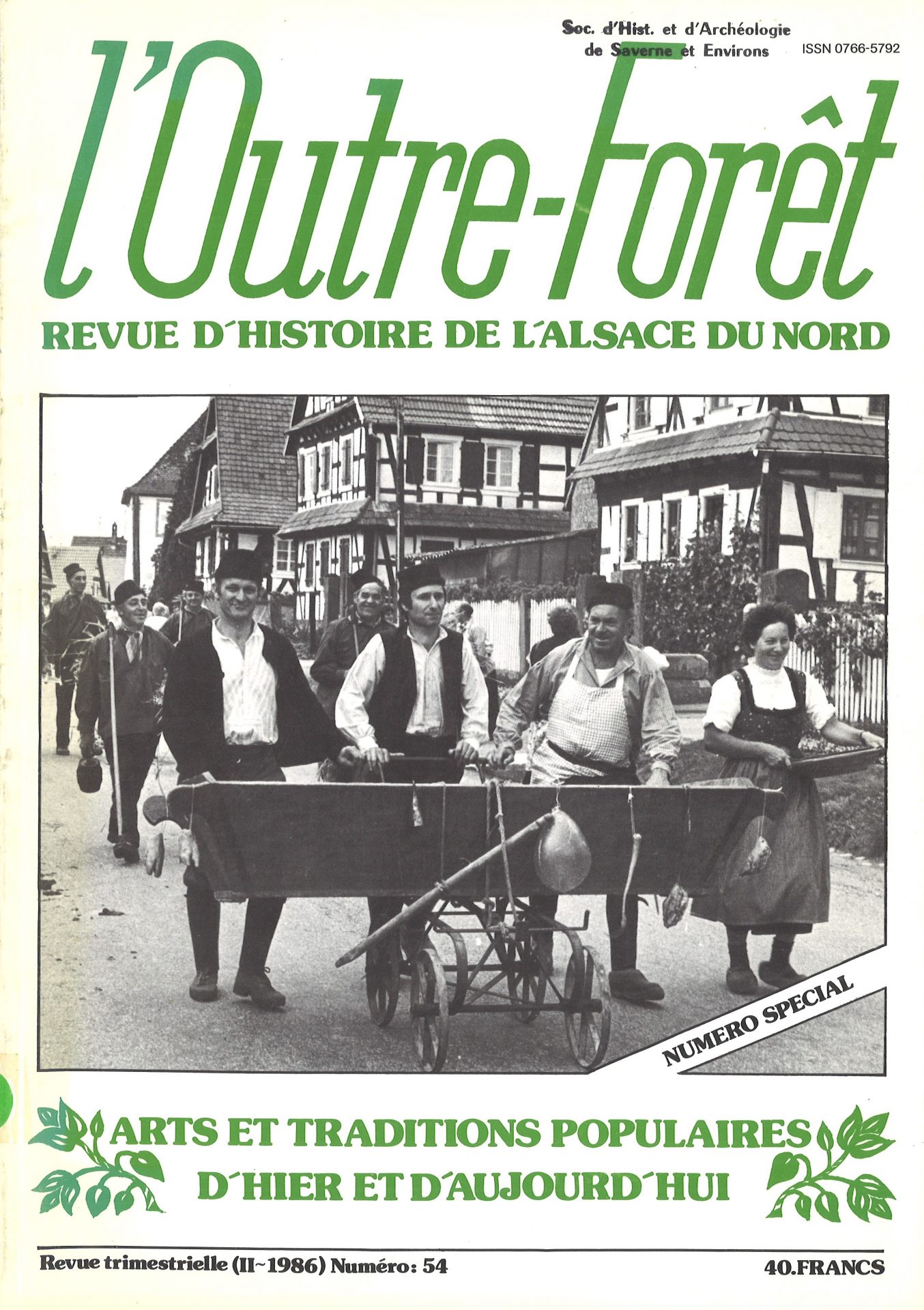 l'Outre-Forêt - Revue d'Histoire de l'Alsace du Nord - arts et traditions populaires