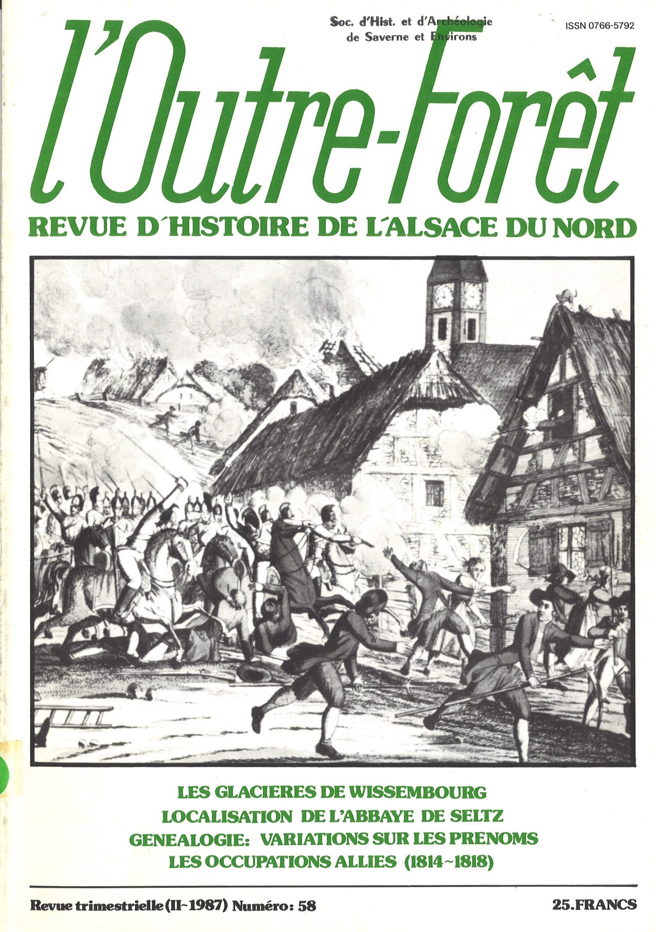 l'Outre-Forêt - Revue d'Histoire de l'Alsace du Nord