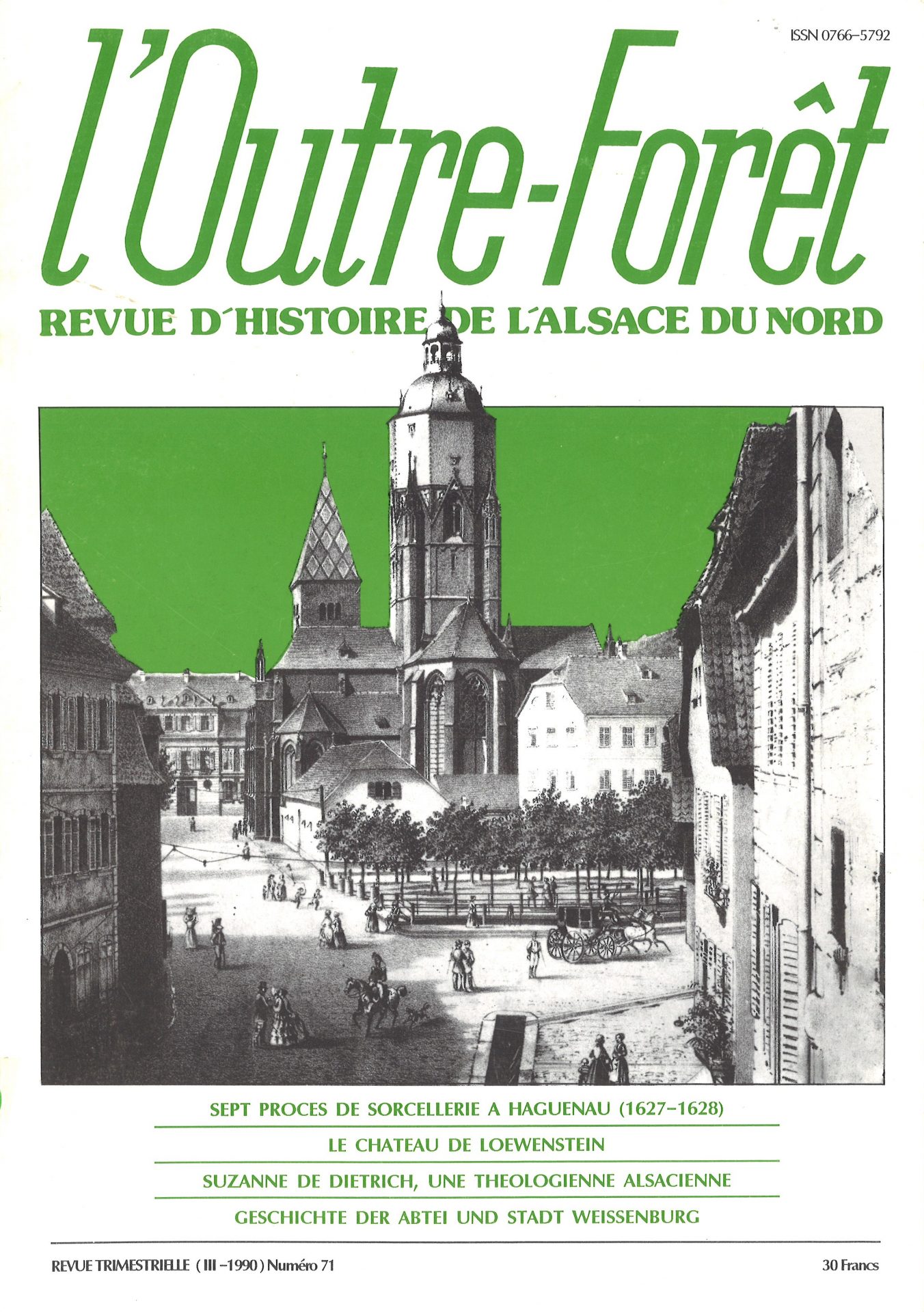 l'Outre-Forêt - Revue d'Histoire de l'Alsace du Nord