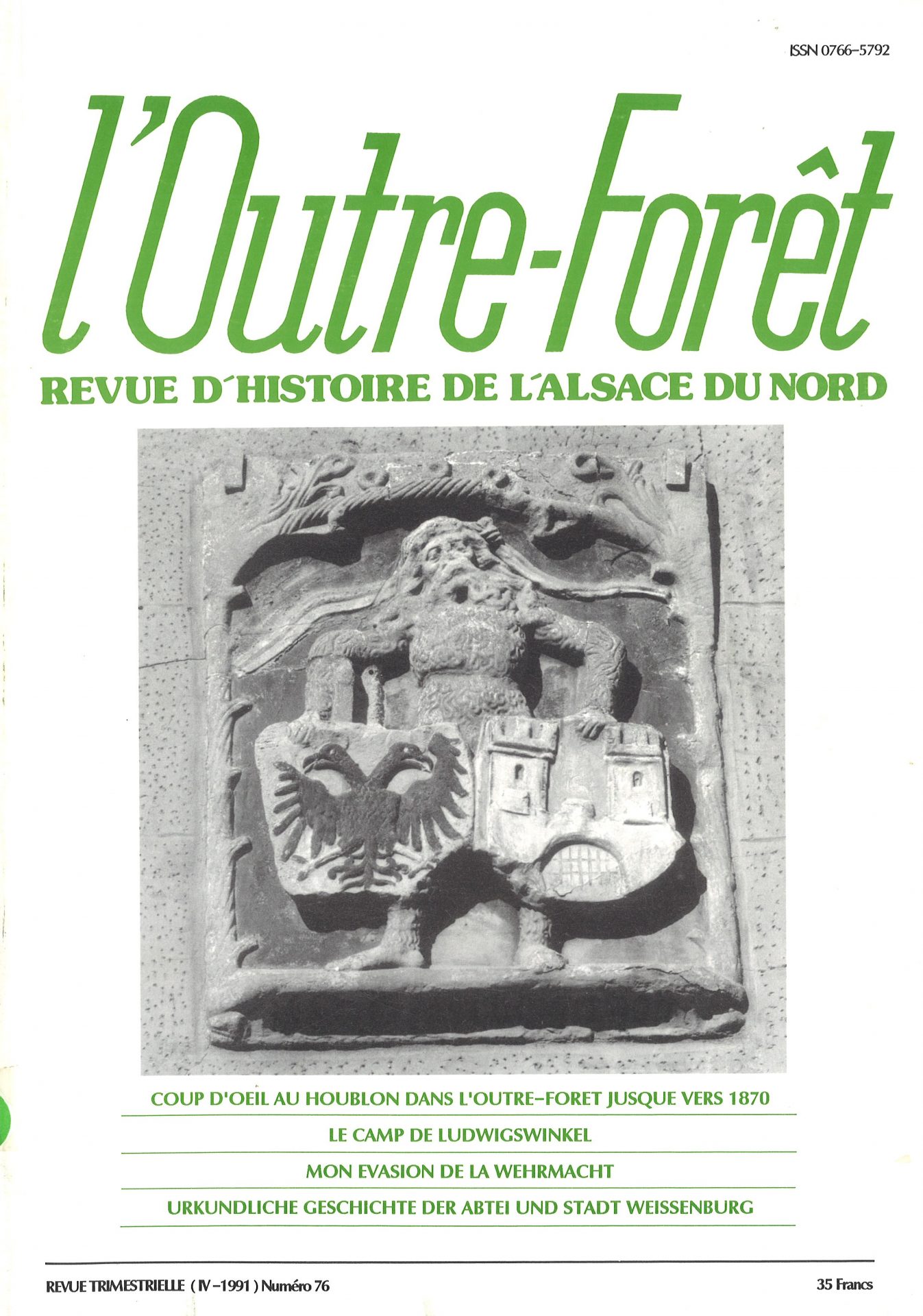 l'Outre-Forêt - Revue d'Histoire de l'Alsace du Nord