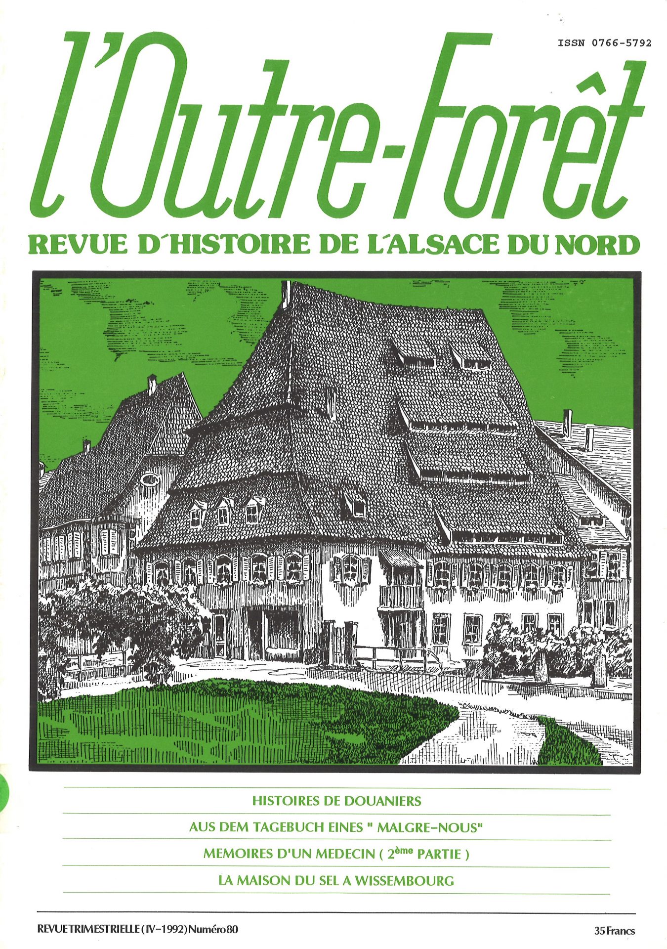 l'Outre-Forêt - Revue d'Histoire de l'Alsace du Nord