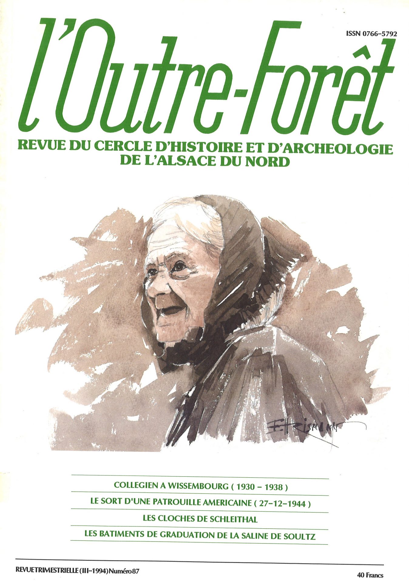 l'Outre-Forêt - Revue du Cercle d'Histoire et d'Archéologie de l'Alsace du Nord