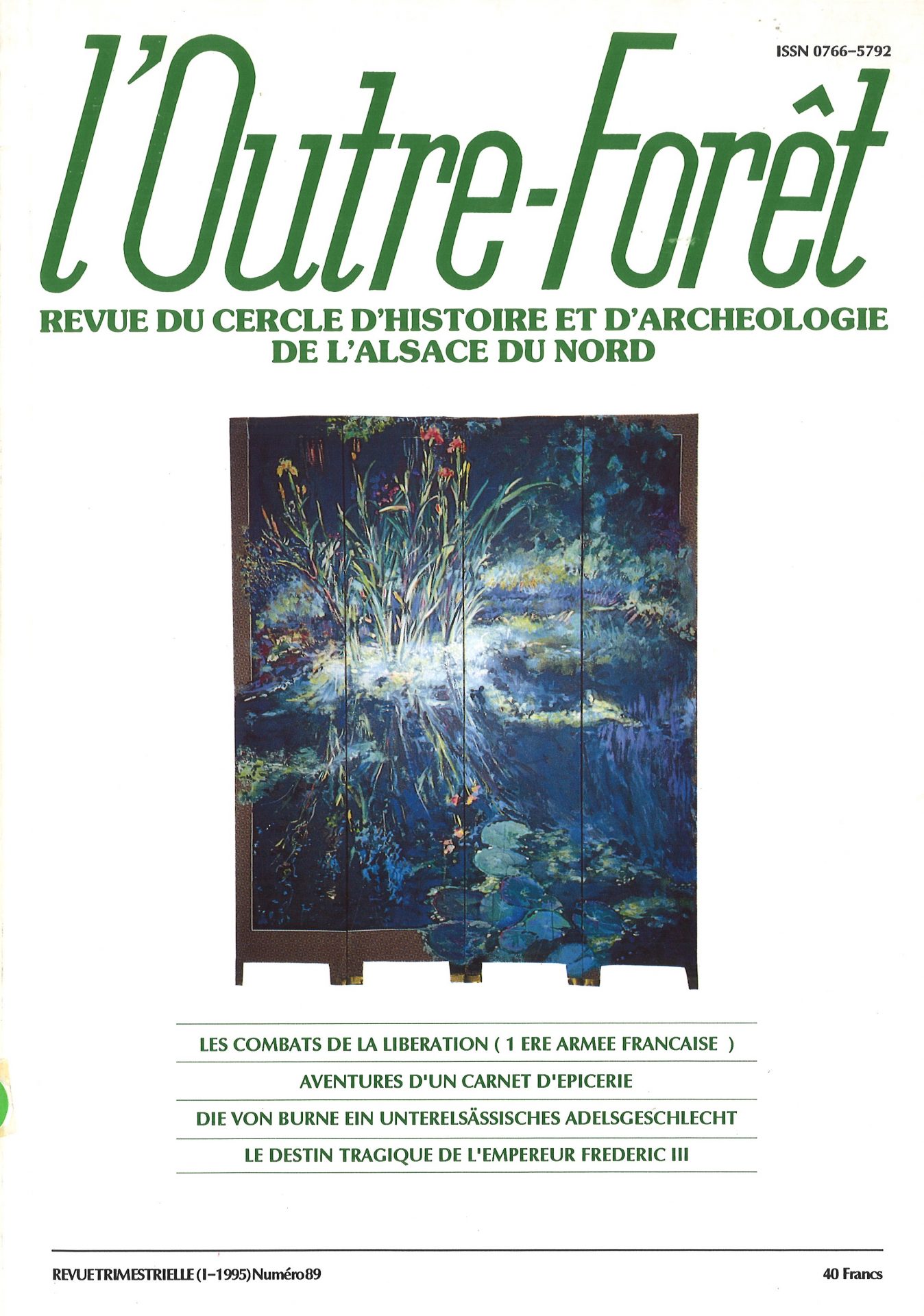 l'Outre-Forêt - Revue du Cercle d'Histoire et d'Archéologie de l'Alsace du Nord