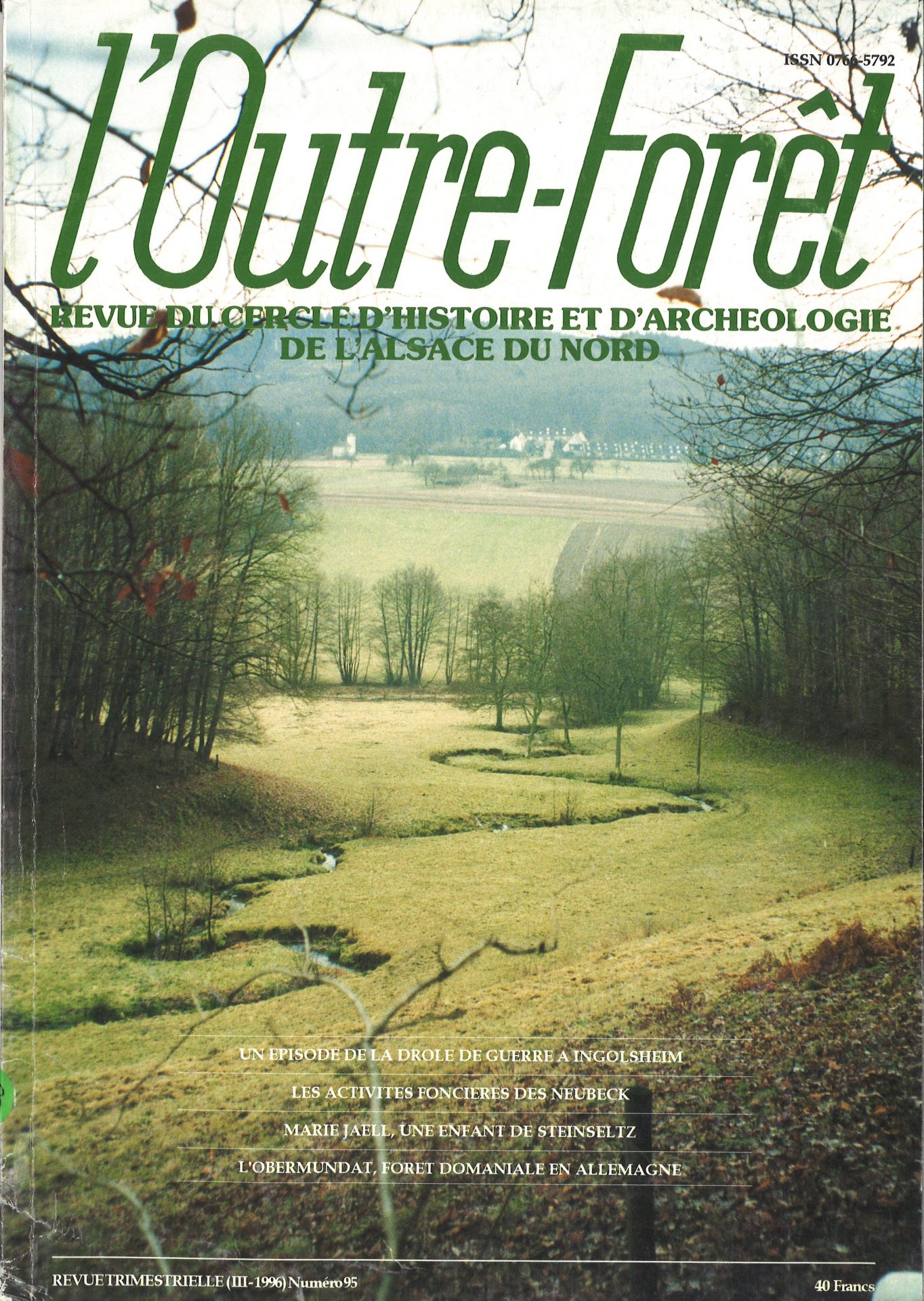 l'Outre-Forêt - Revue du Cercle d'Histoire et d'Archéologie de l'Alsace du Nord