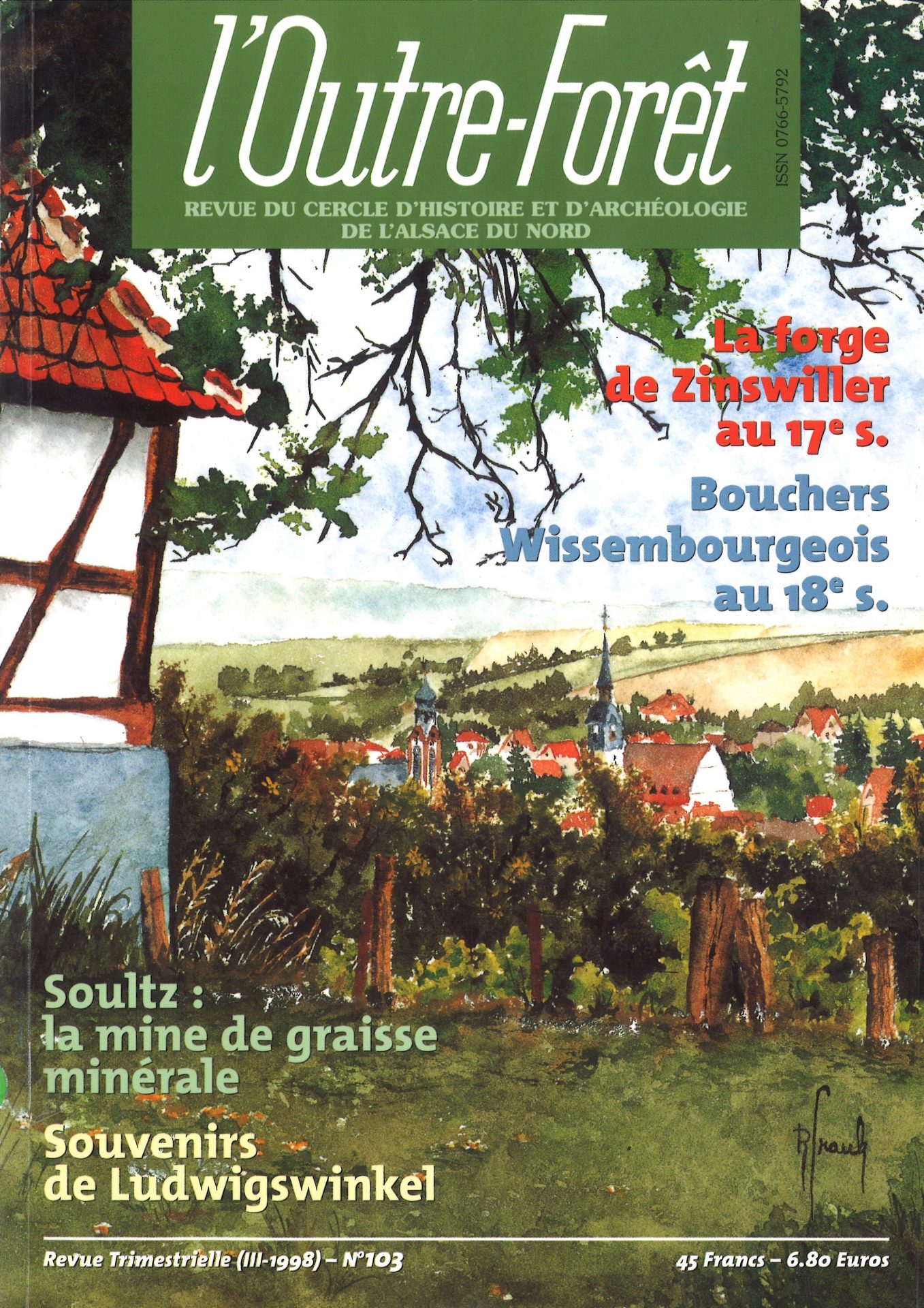 l'Outre-Forêt - Revue du Cercle d'Histoire et d'Archéologie de l'Alsace du Nord
