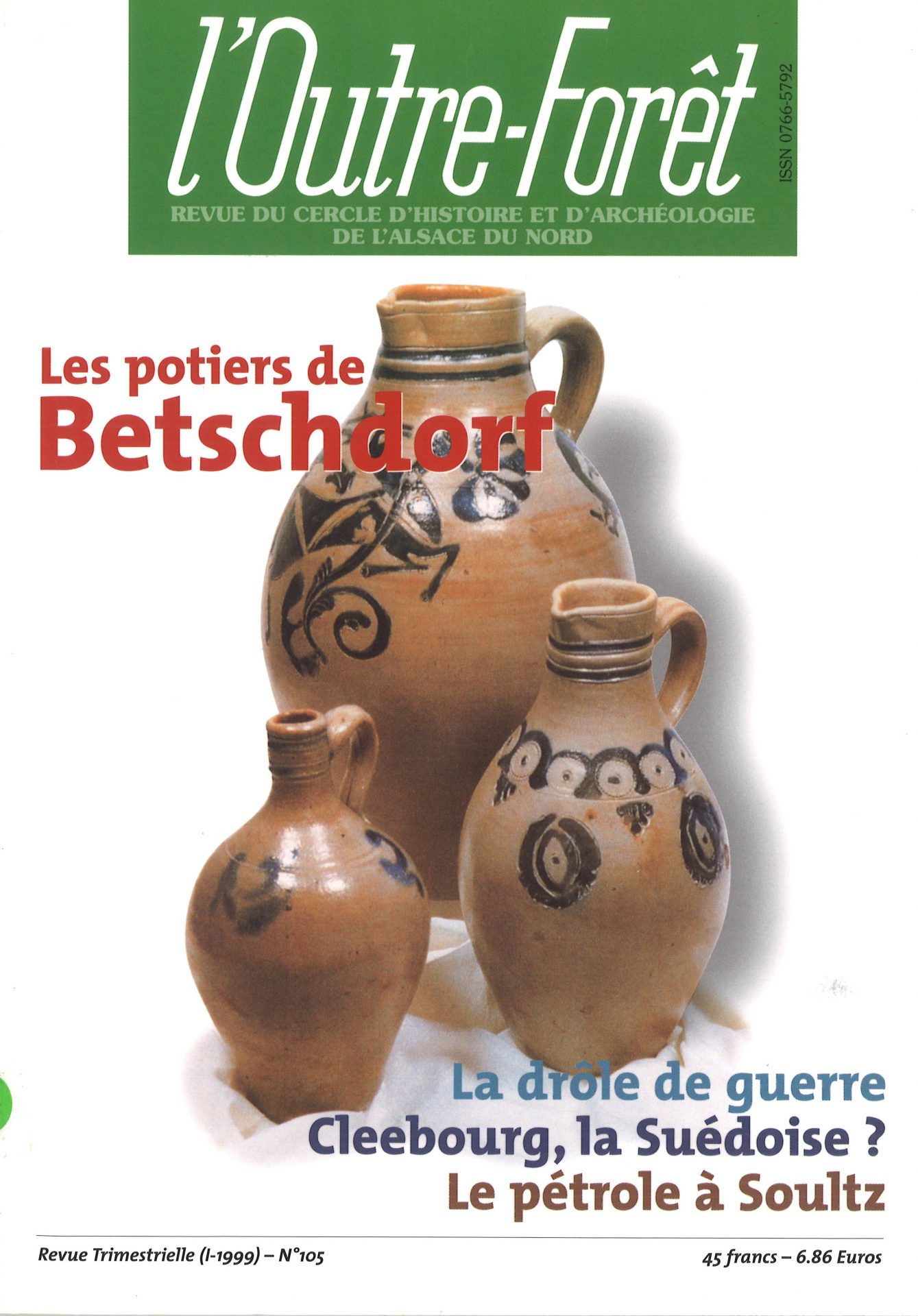 l'Outre-Forêt - Revue du Cercle d'Histoire et d'Archéologie de l'Alsace du Nord