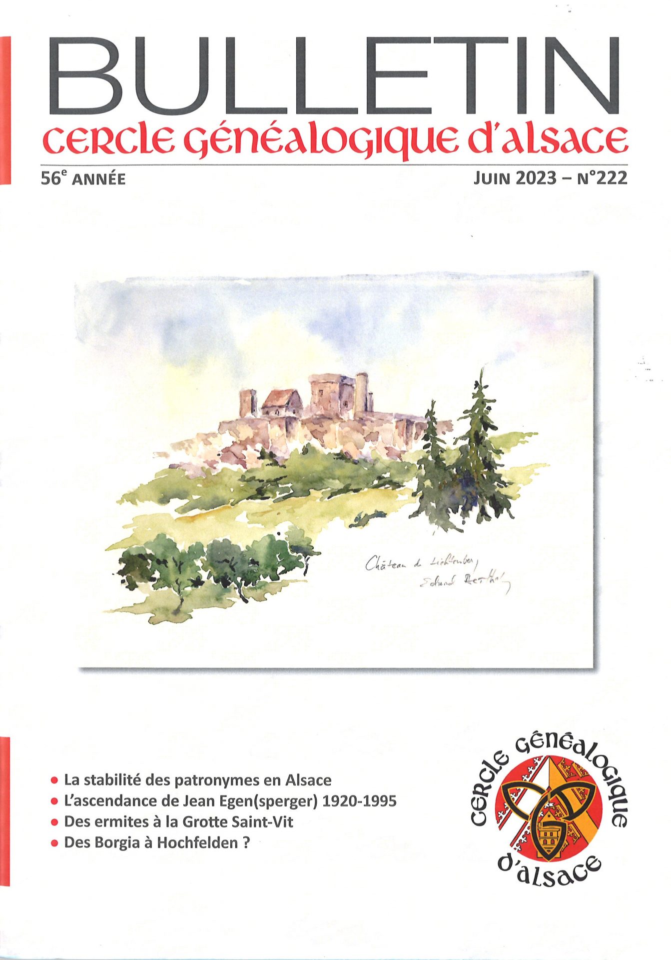 Bulletin du Cercle Généalogique d'Alsace