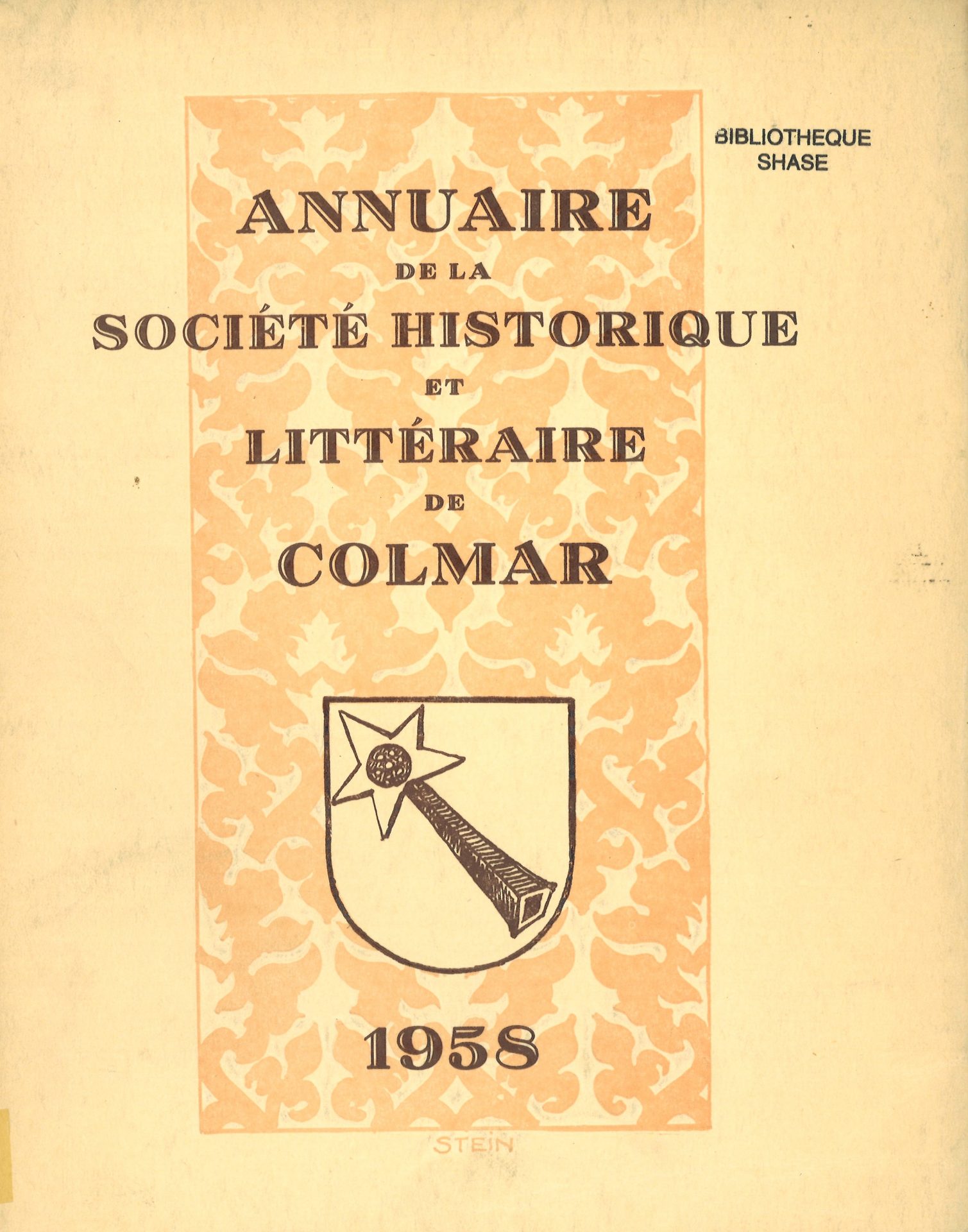 Annuaire de la Société Historique et Littéraire de Colmar