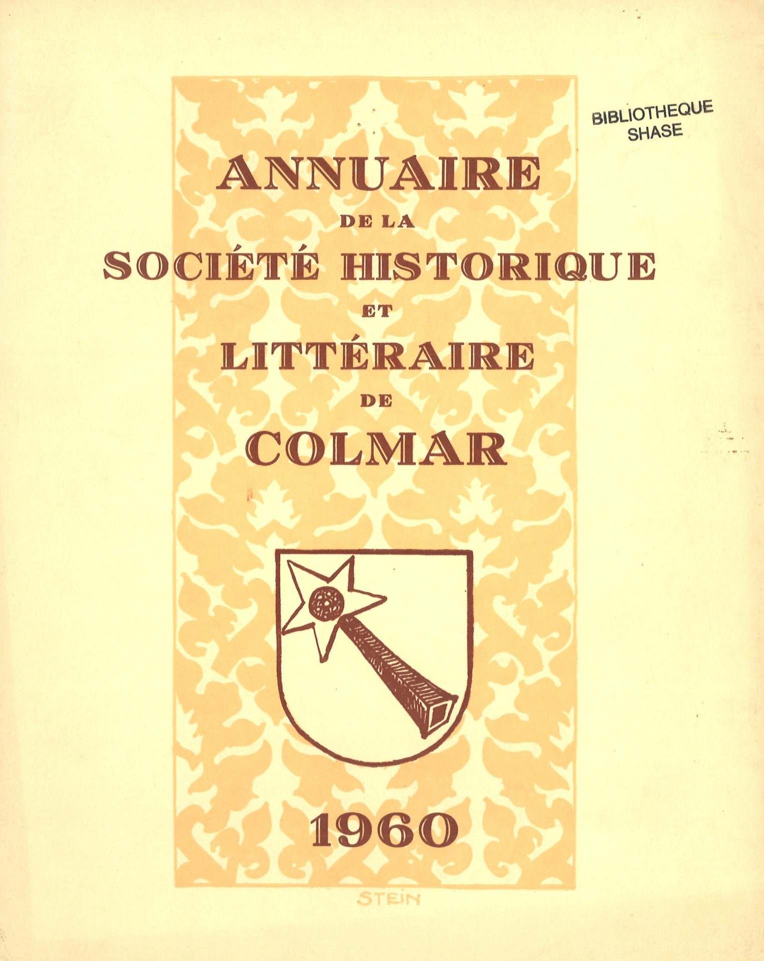 Annuaire de la Société Historique et Littéraire de Colmar
