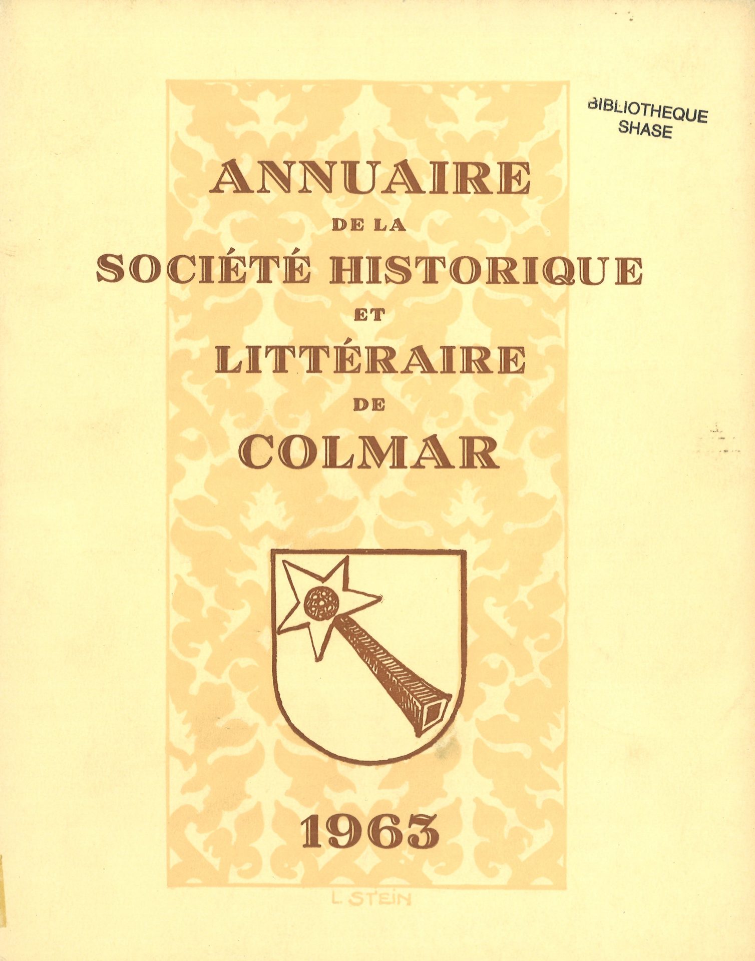 Annuaire de la Société Historique et Littéraire de Colmar