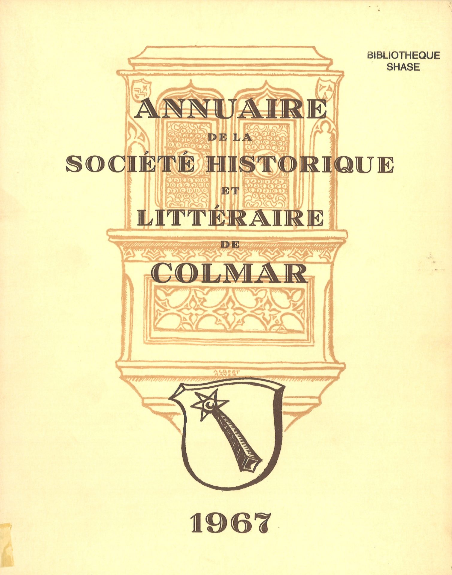 Annuaire de la Société Historique et Littéraire de Colmar