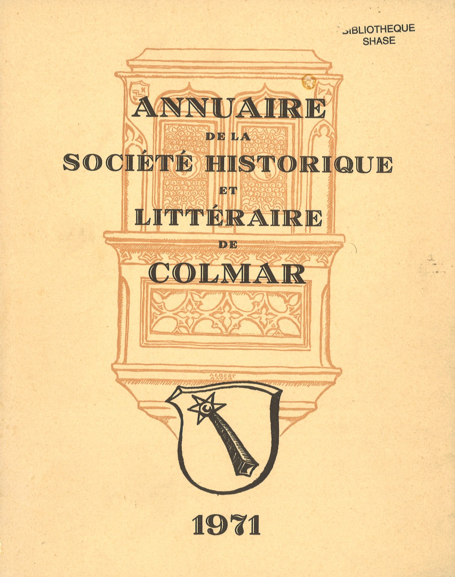 Annuaire de la Société Historique et Littéraire de Colmar