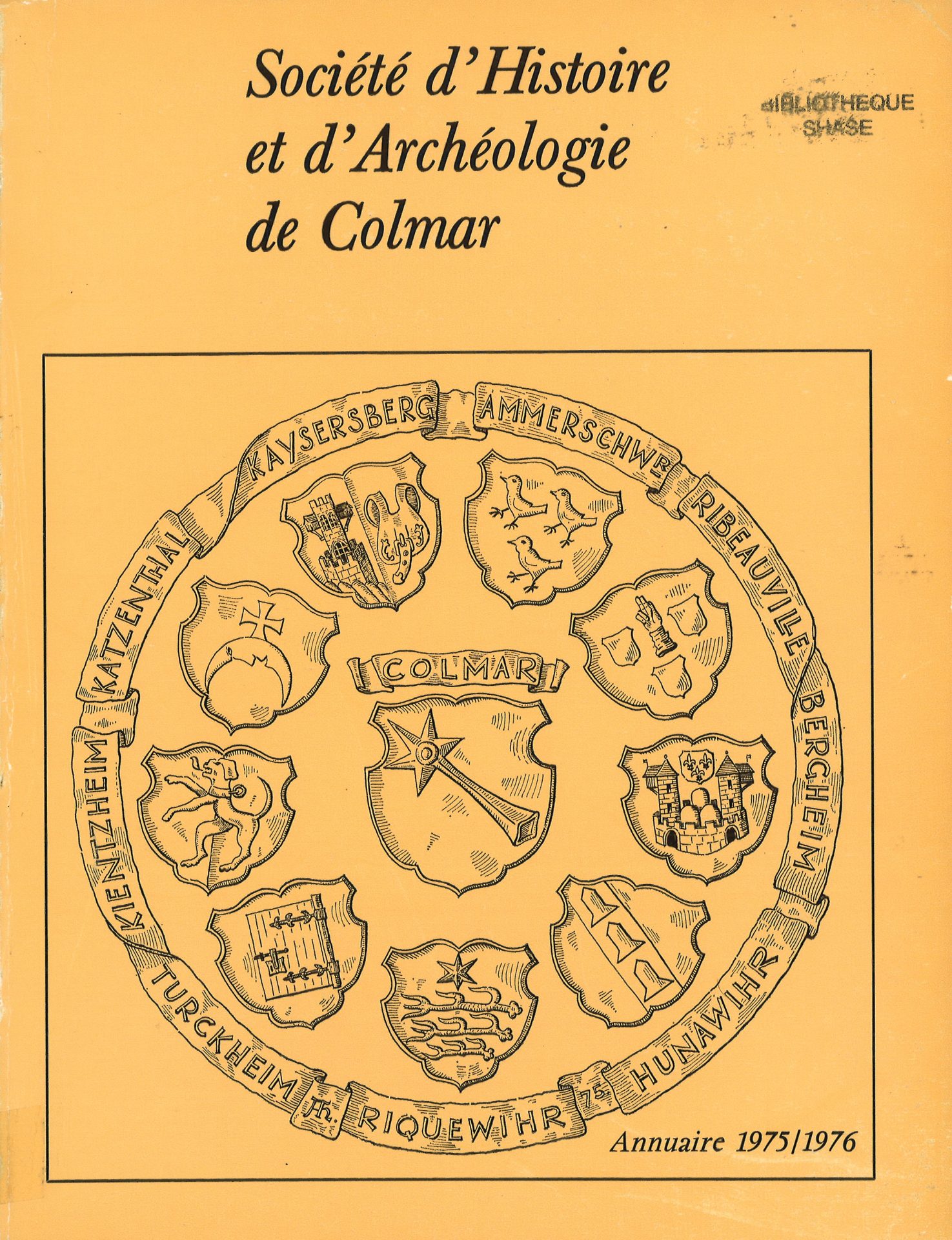 Annuaire de la Société d'histoire et d'Archéologie de Colmar