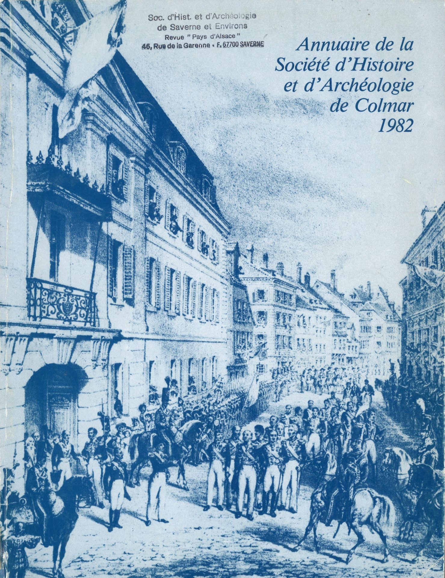 Annuaire de la Société d'Histoire et d'Archéologie de Colmar