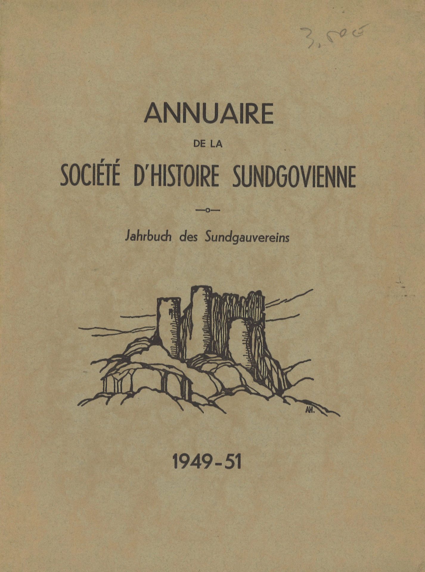Annuaire de la Société d'Histoire Sundgovienne - Jahrbuch des Sundgauvereins