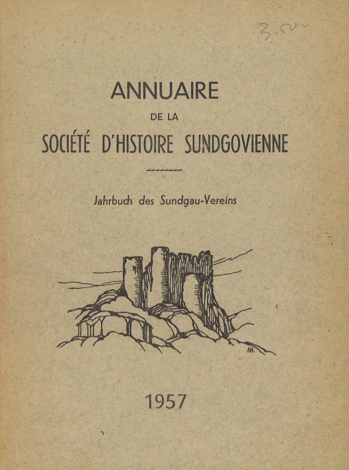 Annuaire de la Société d'Histoire Sundgovienne - Jahrbuch des Sundgauvereins