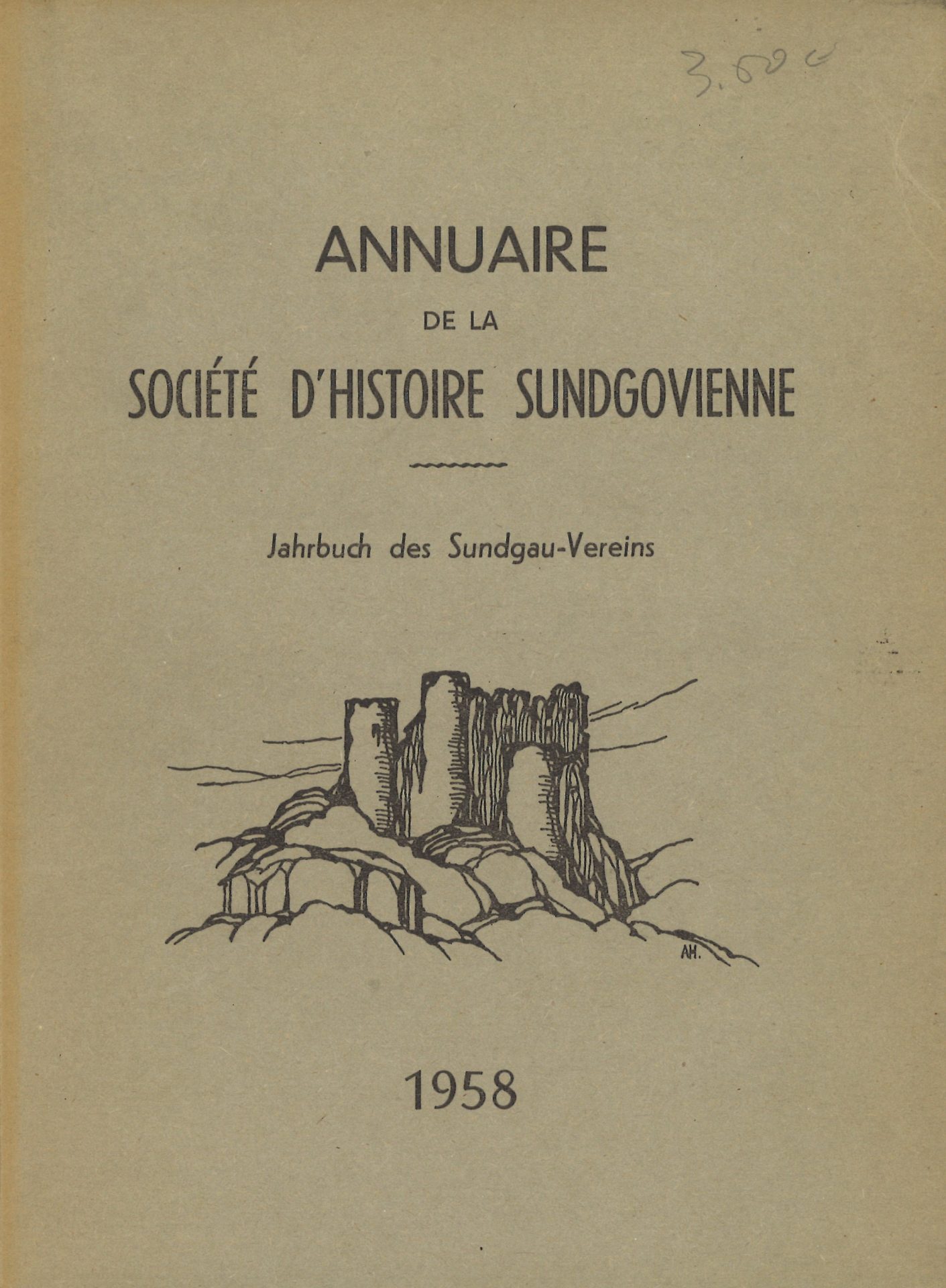 Annuaire de la Société d'Histoire Sundgovienne - Jahrbuch des Sundgauvereins