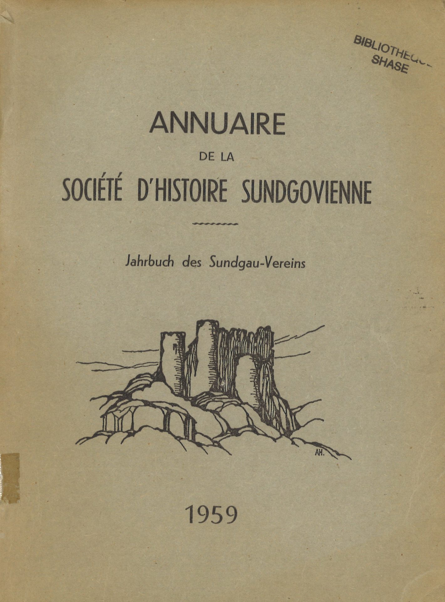 Annuaire de la Société d'Histoire Sundgovienne - Jahrbuch des Sundgauvereins
